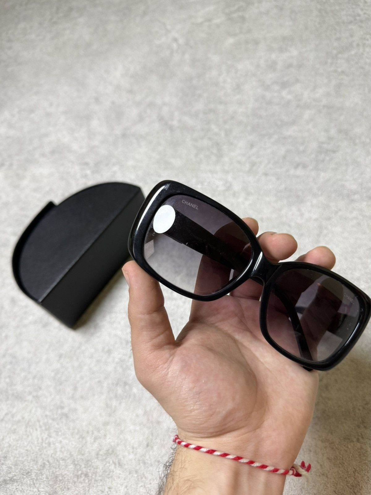Chanel Vintage Black Sunglasses Glasses Chanel Big Skull Pinterest Size ONE SIZE - 6 Thumbnail