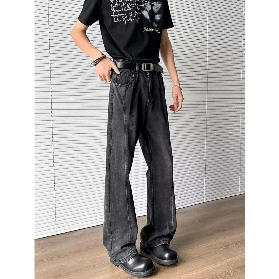 Japanese Brand Retro loose casual micro flared jeans Size US 30 / EU 46 - 4 Thumbnail