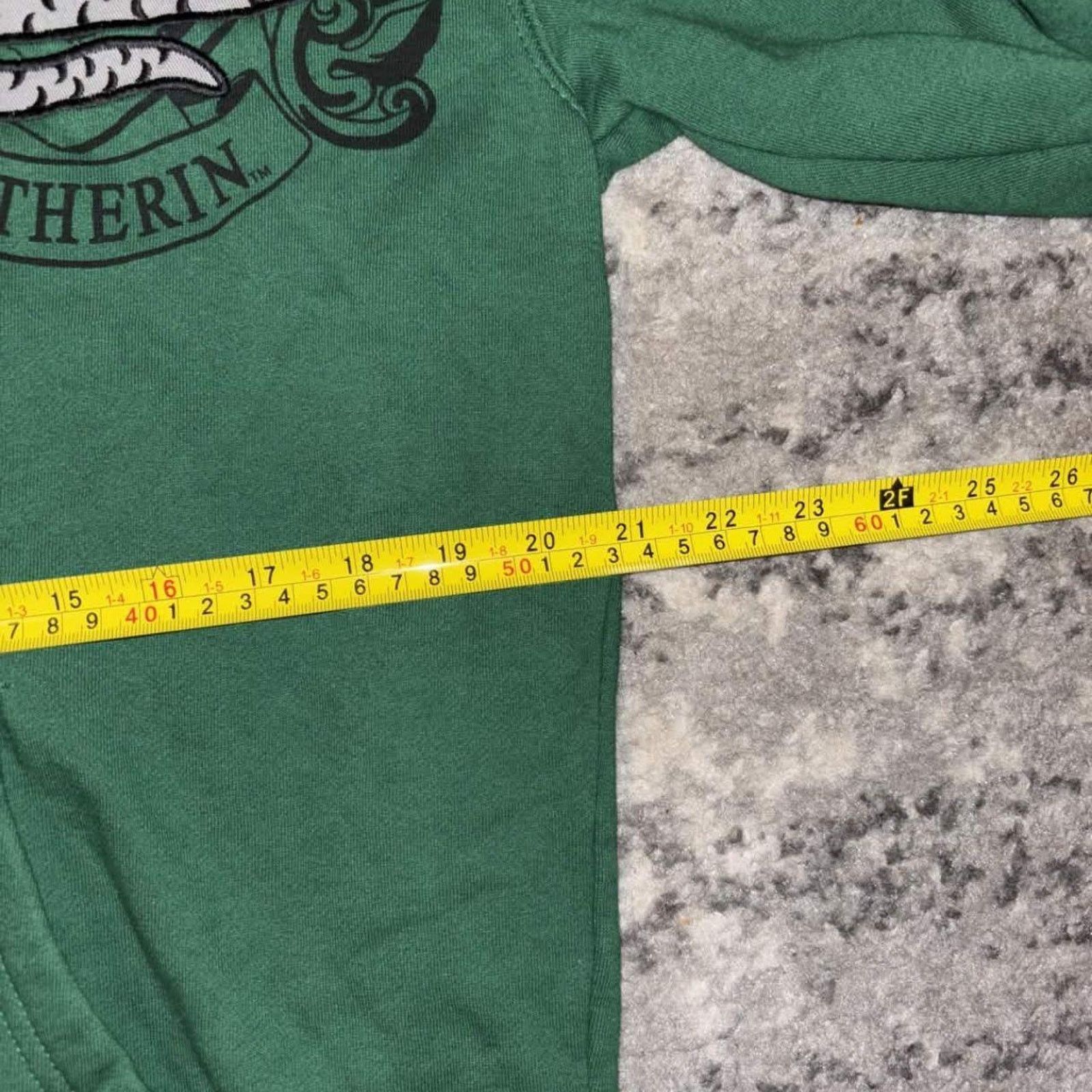 Vintage Harry Potter Slytherin Zip Up Sweater Size US M / EU 48-50 / 2 - 5 Thumbnail
