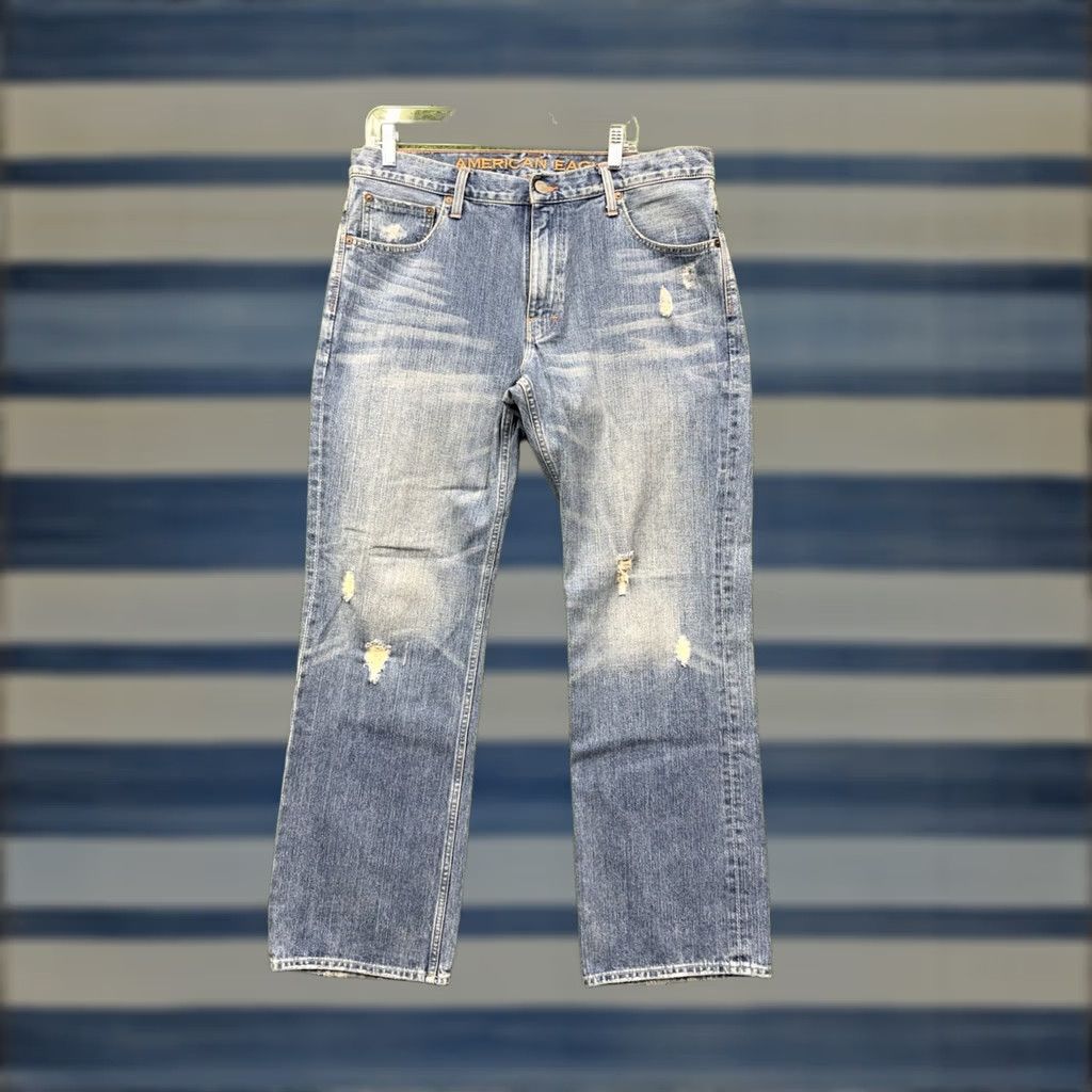American Eagle Outfitters VINTAGE American Eagle Jeans Mens 36x32 Medium Wash Denim Low Rise Straight Y2K Size US 36 / EU 52 - 1 Thumbnail