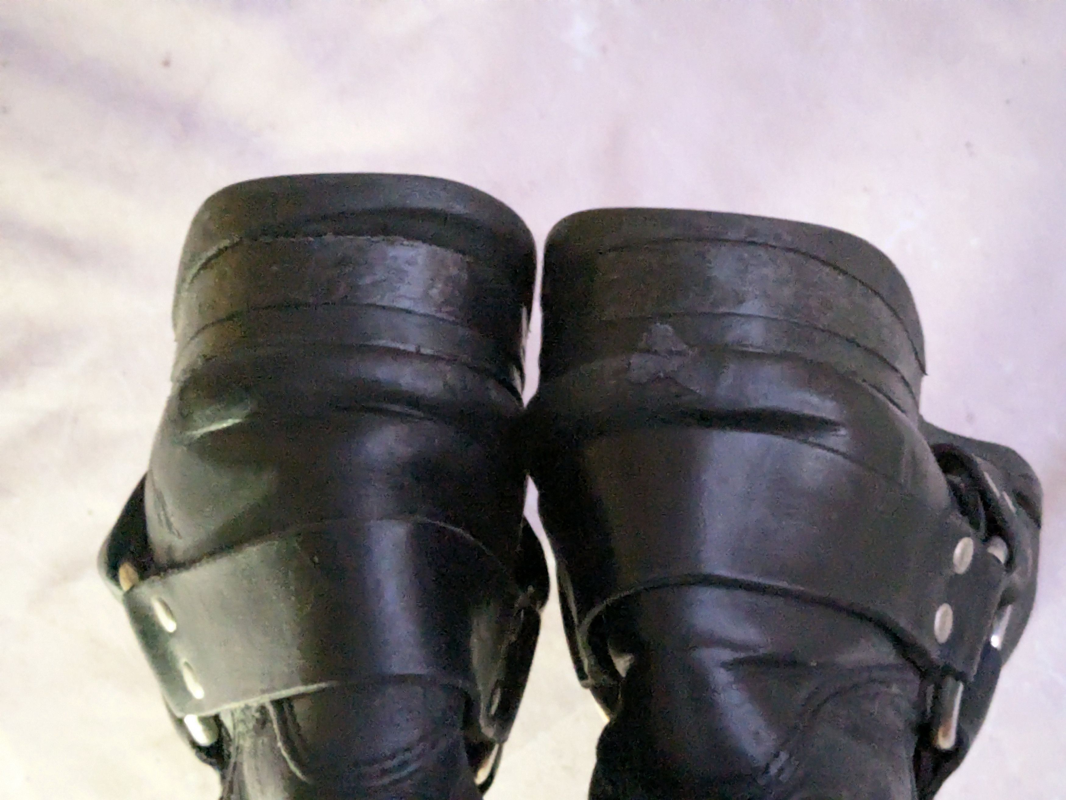Frye Frye Harness Boots Black 10.5 M Leather Buckle Strap Size US 10.5 / EU 43-44 - 9 Thumbnail