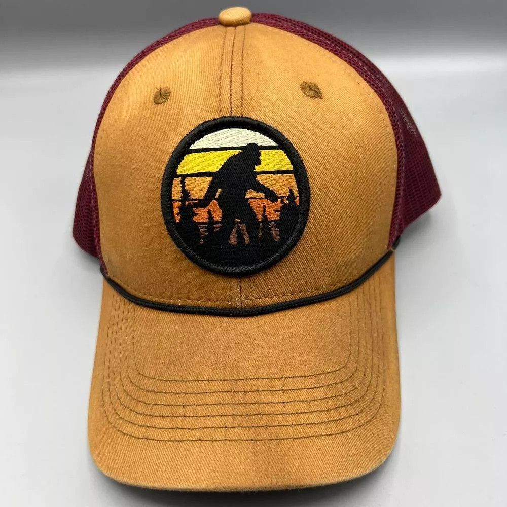 George George Bigfoot Trucker Hat Men Embroidered Snap Back Cap Size ONE SIZE - 1 Thumbnail