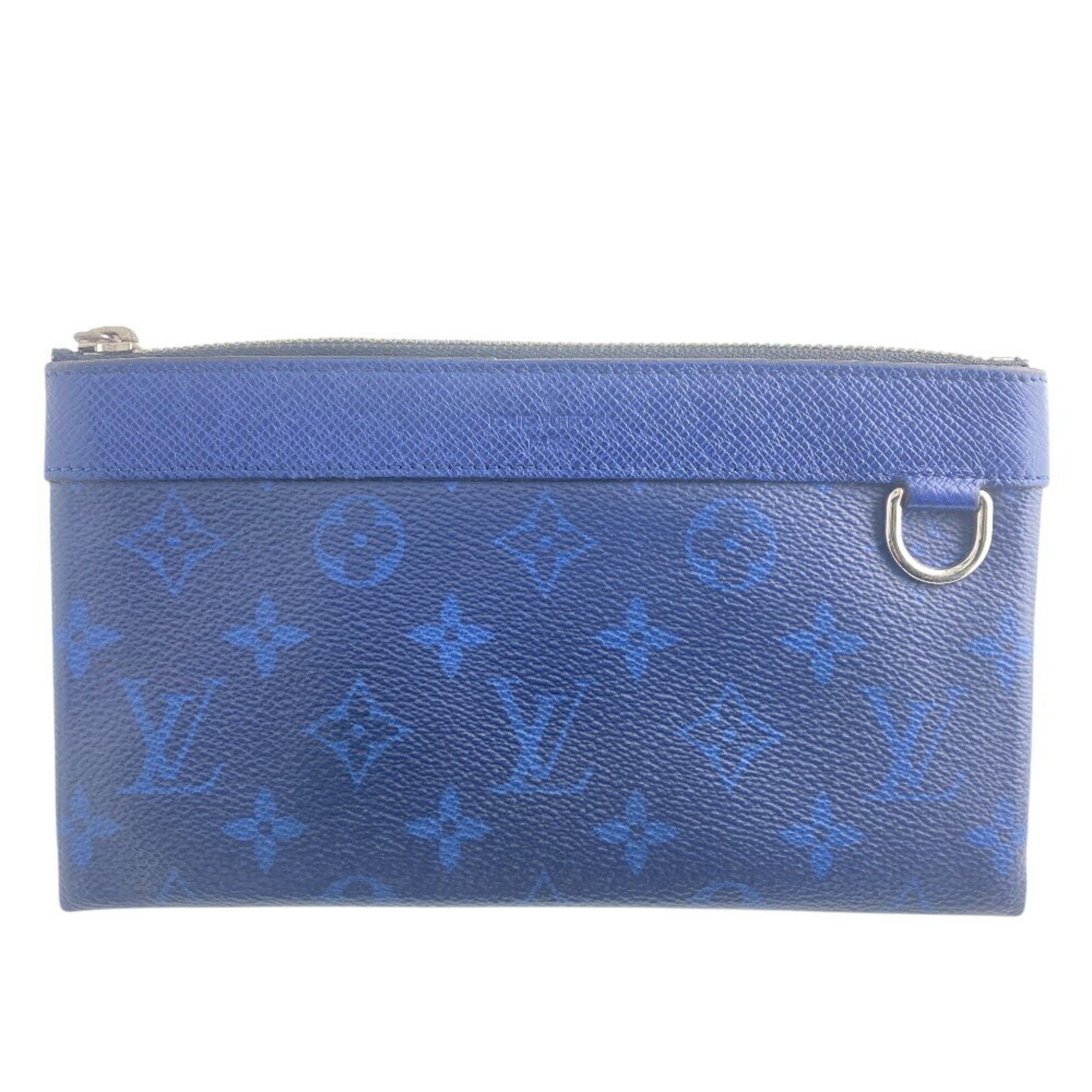 Louis Vuitton Louis Vuitton M30278 Discovery Pochette Monogram Cobalt Blue Pouch High Navy Men's Size ONE SIZE - 1 Thumbnail