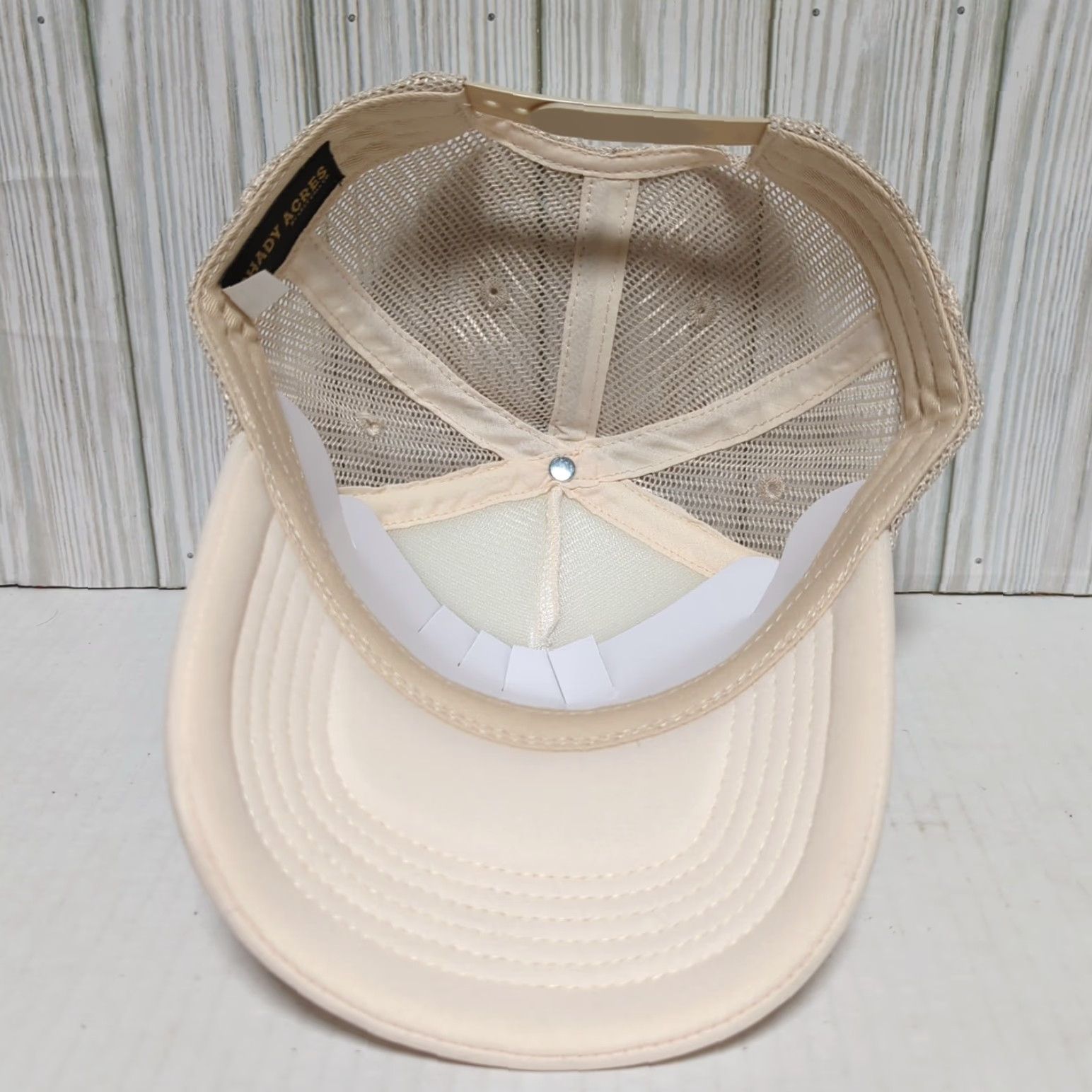 Vintage Shady Acres Hat Trucker Cap Snap Back White Cream 90s Dad Nature Outdoor USA Mens Hats Size ONE SIZE - 7 Thumbnail
