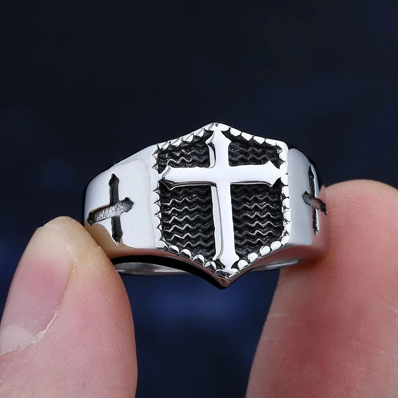 Jewelry Cross Shaped Ring Size ONE SIZE - 2 Thumbnail