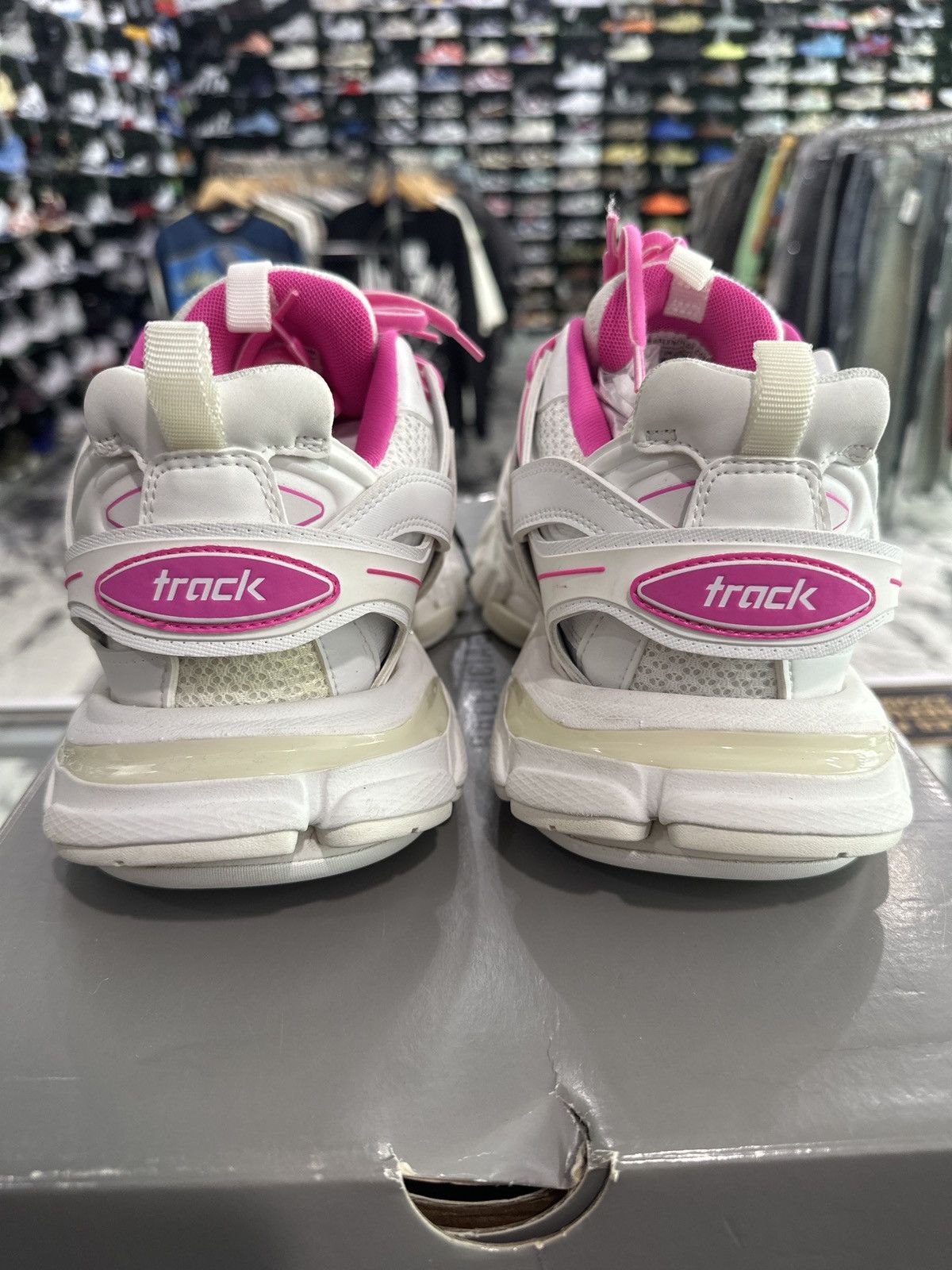 Balenciaga White/Pink Balenciaga Track Runner Size US 8 / EU 41 - 3 Thumbnail