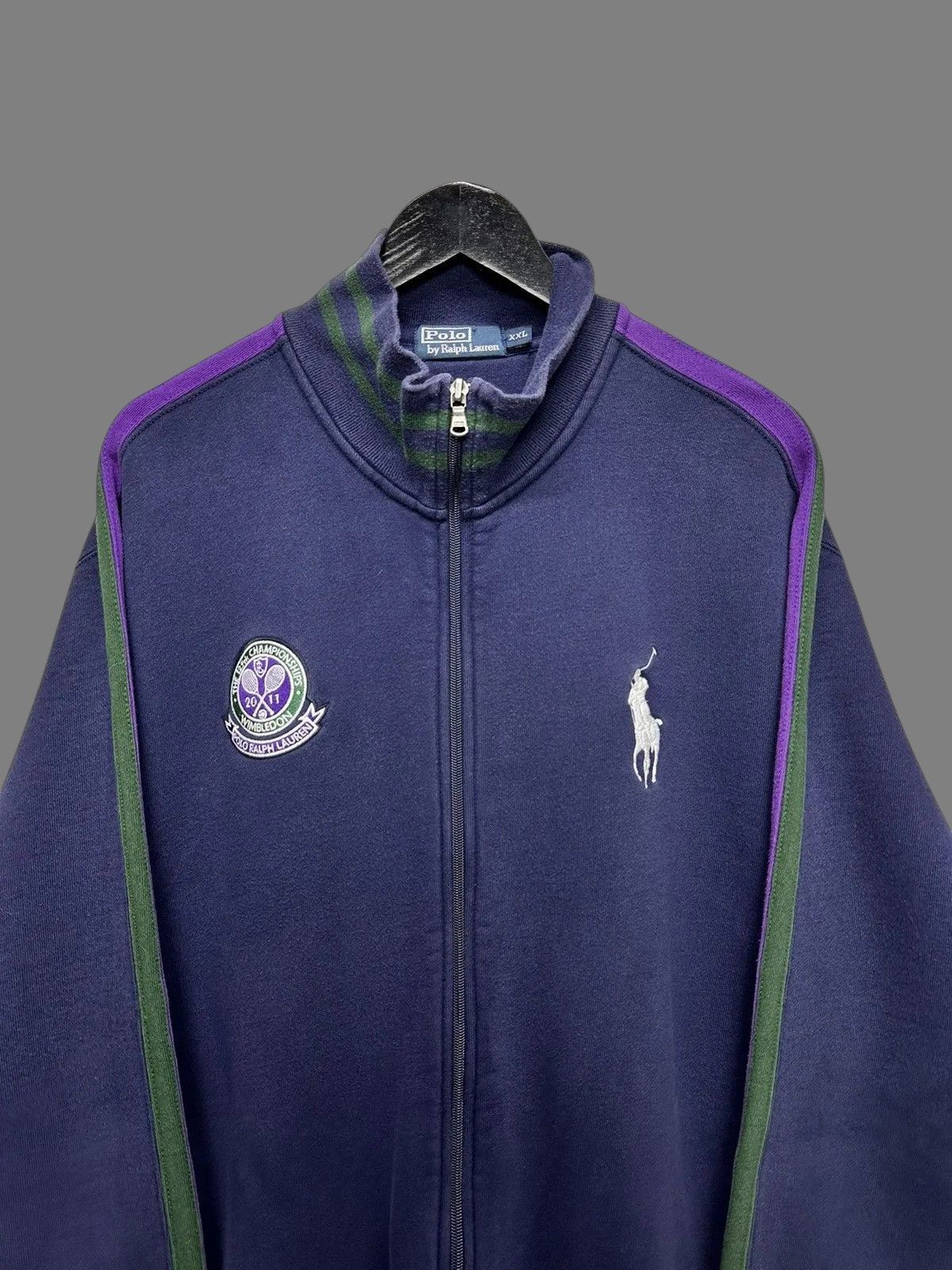 RRL Ralph Lauren Ralph Lauren Vintage Polo Wimbledon 2011 Zipper Front Size US XXL / EU 58 / 5 - 2 Thumbnail