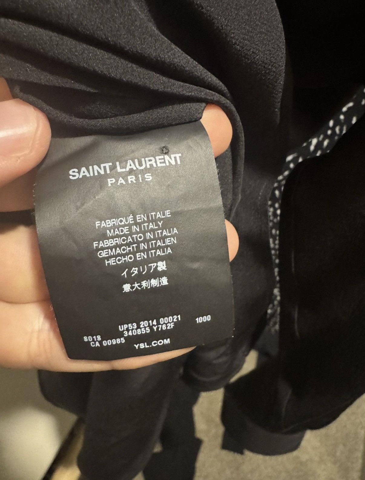 Saint Laurent Paris F/W 14’ Saint Laurent Black Silk Shirt Size US M / EU 48-50 / 2 - 4 Thumbnail