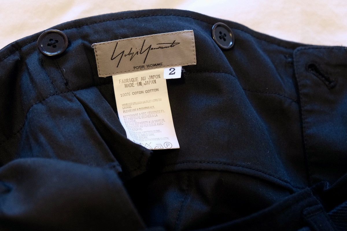 Yohji Yamamoto Yohji Yamamoto pour homme cotton trousers 2007SS runway Sz 2 Size US 32 / EU 48 - 6 Thumbnail