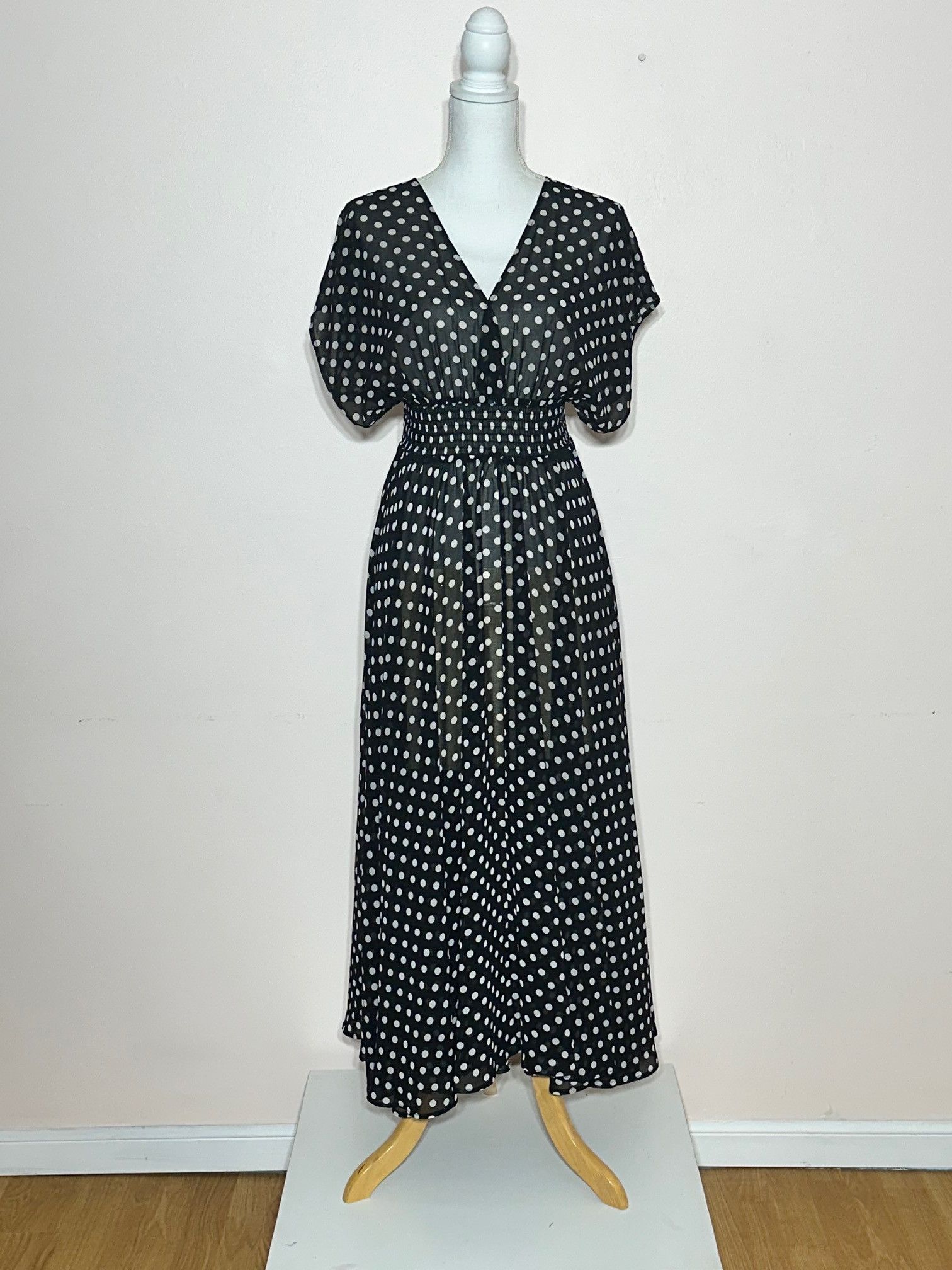 Kate Spade Kate Spade Chiffon Polka Dot Maxi Dress Size S / US 4 / IT 40 - 1 Thumbnail