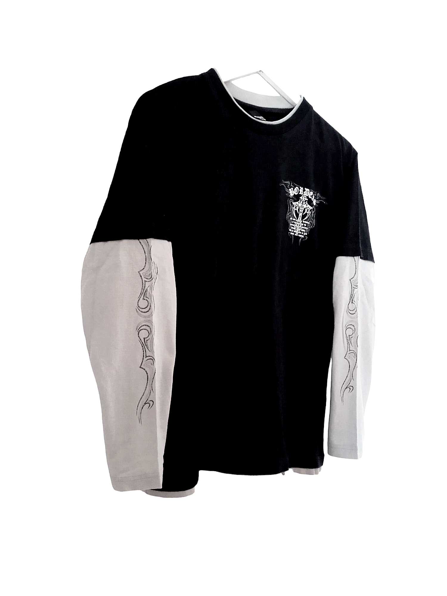 If Six Was Nine × Japanese Brand × Le Grande Bleu (L.G.B.) Beaumere Double Layer Tribale cross Longsleeve Size US M / EU 48-50 / 2 - 2 Thumbnail
