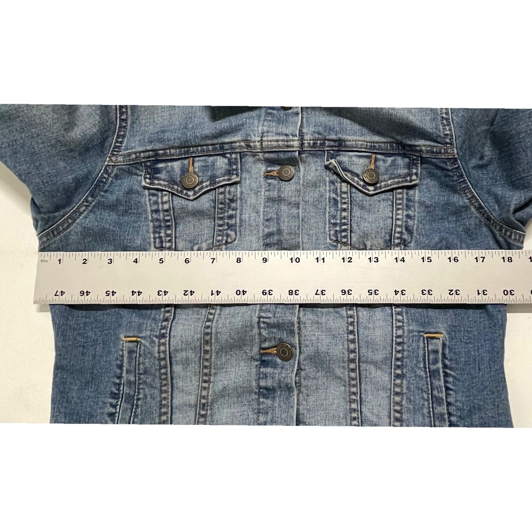 Old Navy Old Navy Trucker Jacket Women M Blue Denim Front Cotton Blend Y2K Retro Size M / US 6-8 / IT 42-44 - 6 Thumbnail