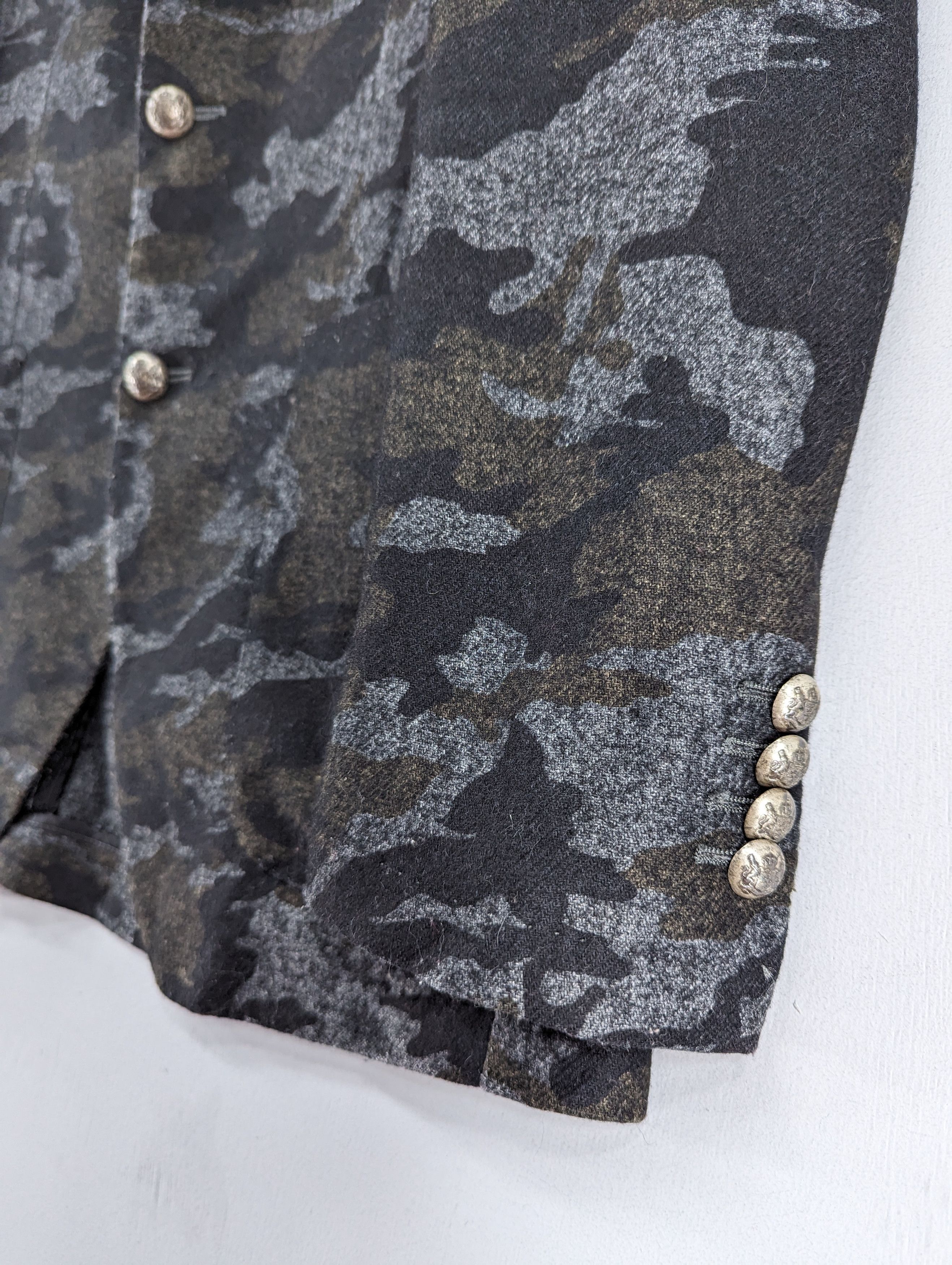 Tagliatore Tagliatore Italy Wool Camo Design Blazer Style Jacket Size US XS / EU 42 / 0 - 5 Thumbnail