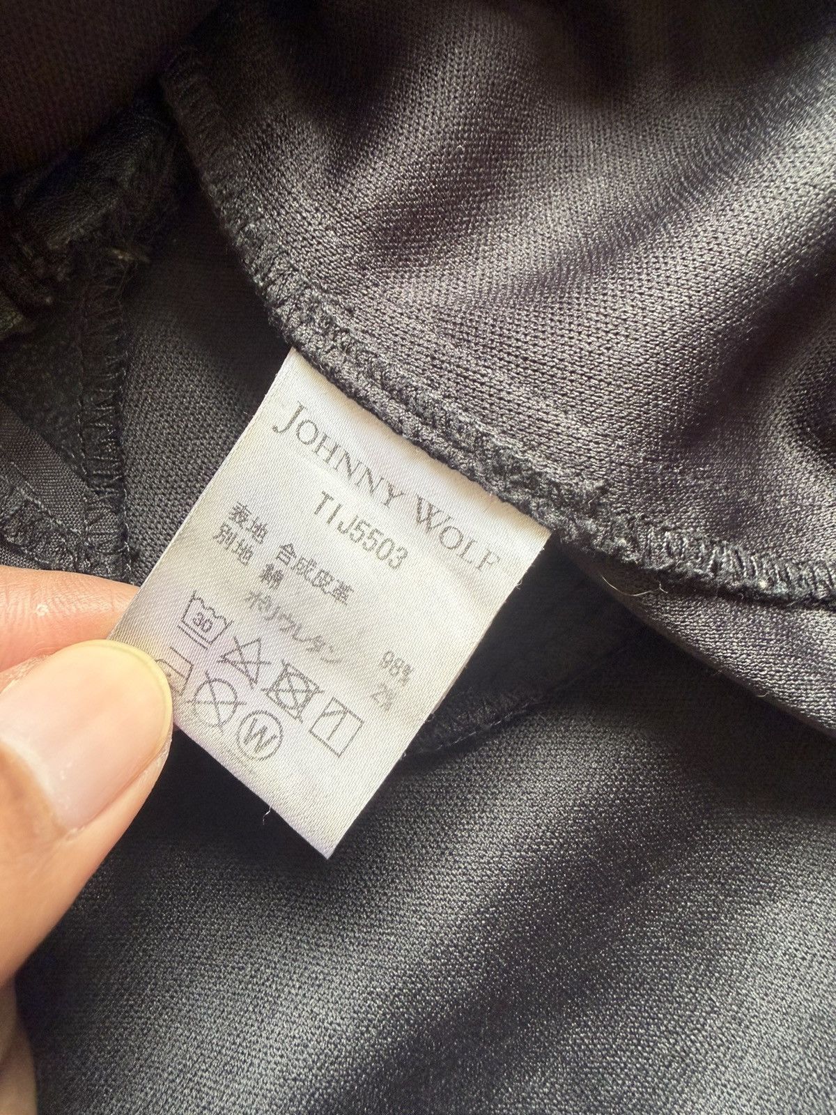Tornado Mart Rare Johnny Wolf Asymmetrical Wax Zipper Hoodie Size US M / EU 48-50 / 2 - 10 Thumbnail