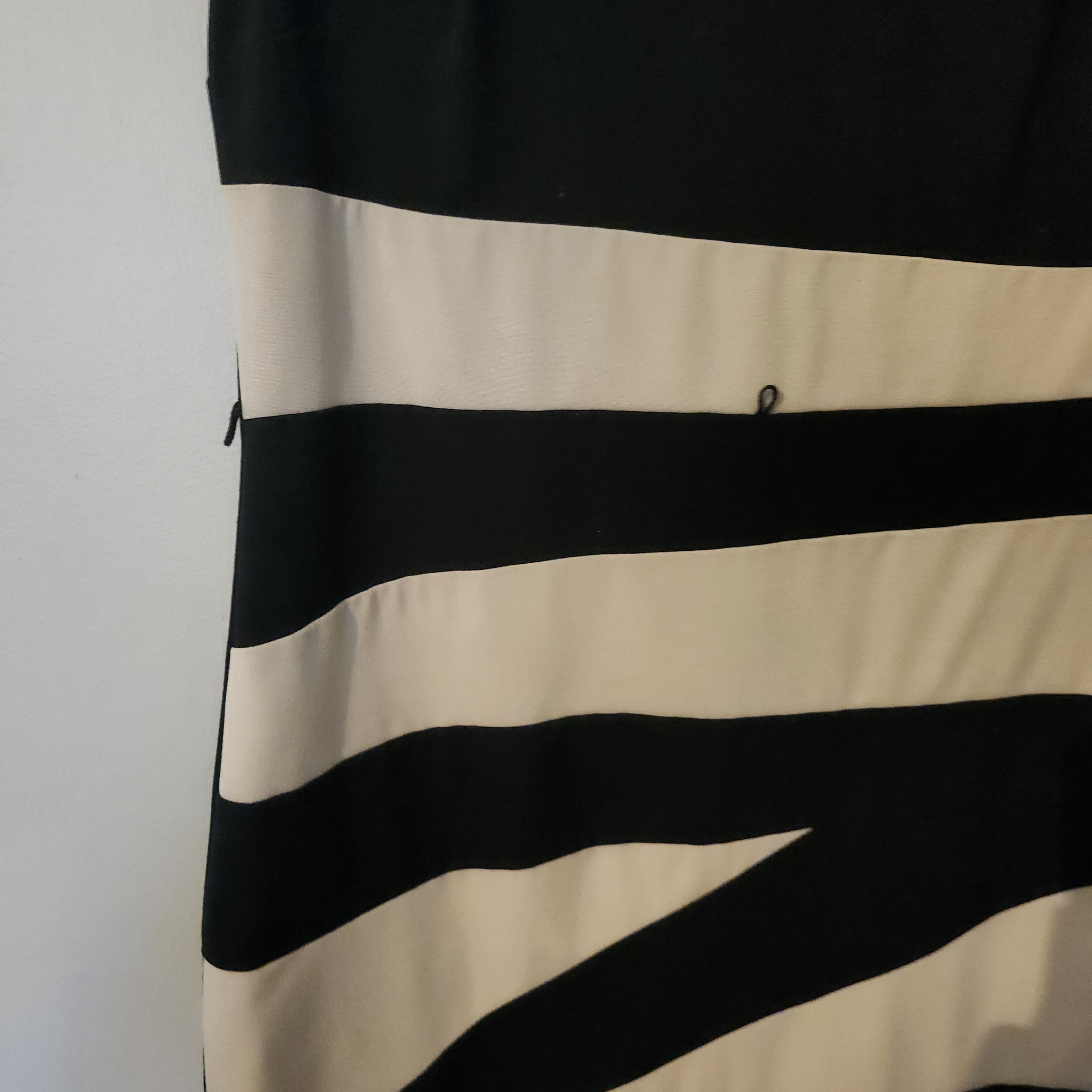 Alyx ALYX Black Cream Sheath Dress Size 8 Zip Back Cap Sleeve Size M / US 6-8 / IT 42-44 - 9 Thumbnail