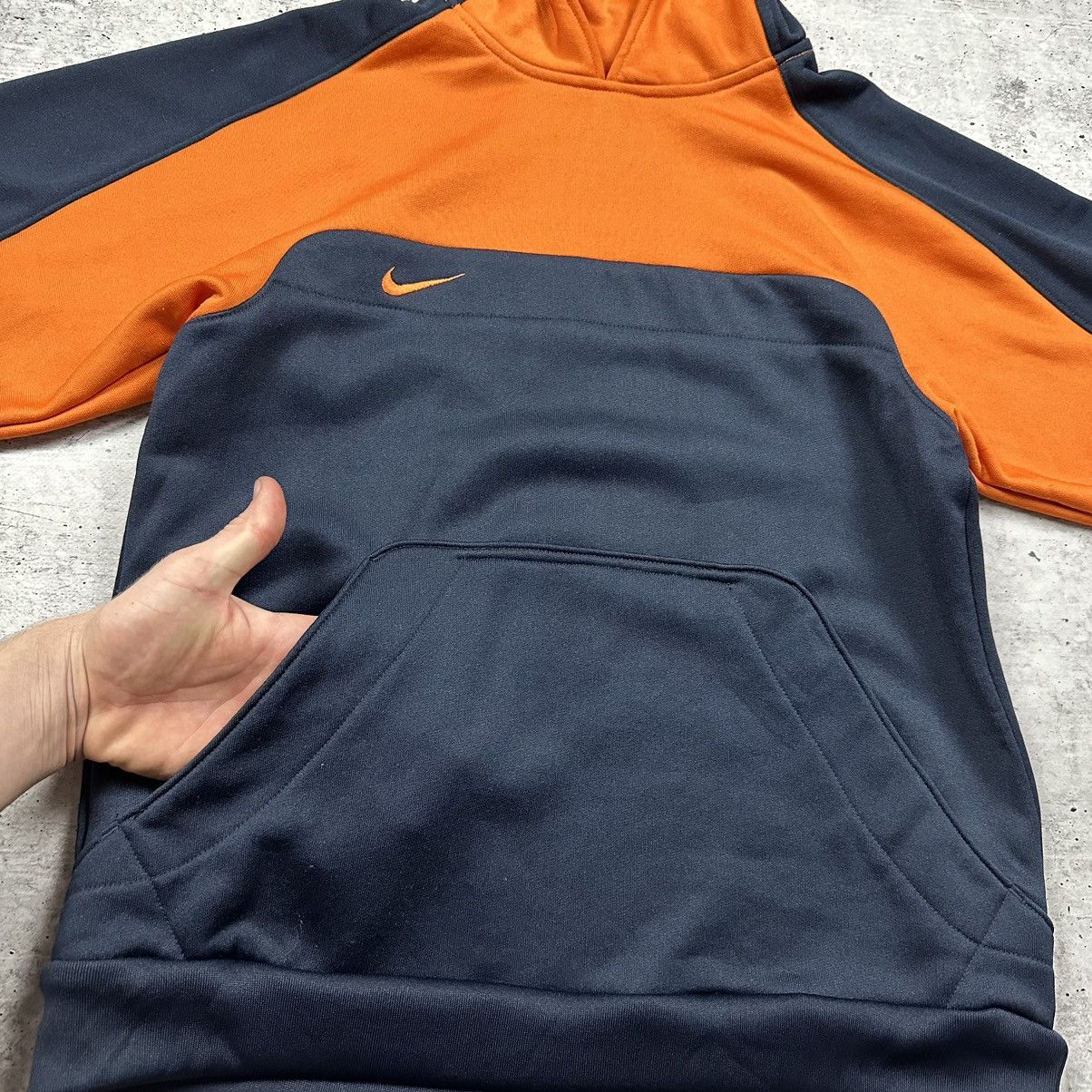 Nike Vintage Nike Hoodie Swoosh Logo Orange Navy Men’s Size S Size US S / EU 44-46 / 1 - 8 Thumbnail