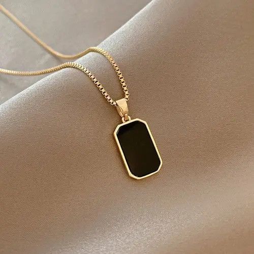 Japanese Brand × Vintage Women's Jewelry Korean Black Geometric Size ONE SIZE - 1 Thumbnail