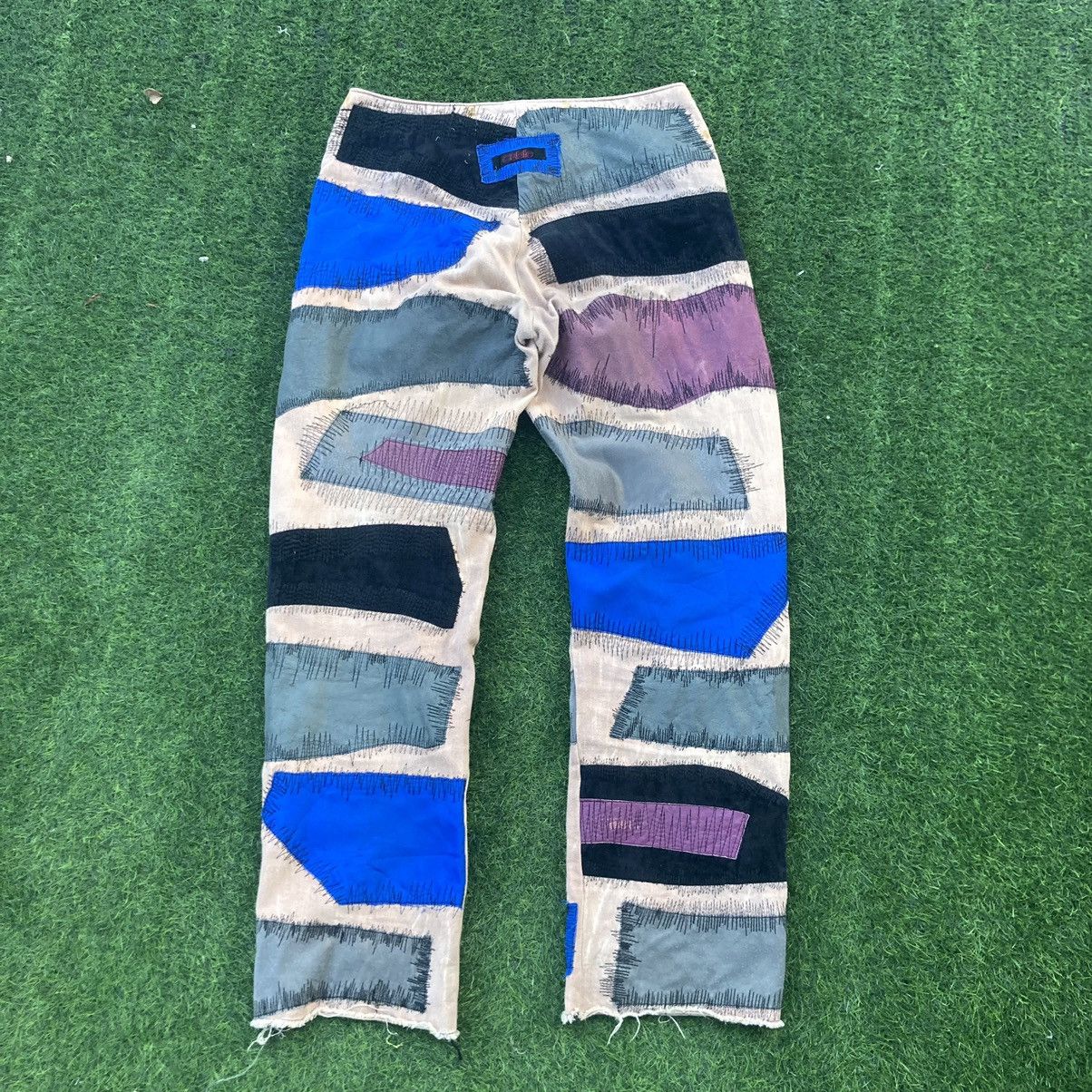 Hysteric Glamour × If Only Was True CUSTOM PATCHWORK PANTS Size US 29 - 2 Thumbnail