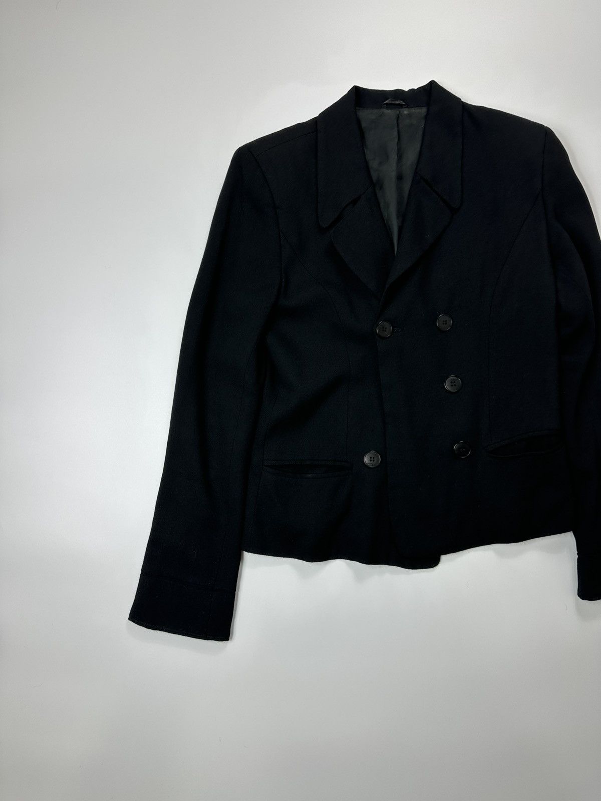 Burberry Thomas Burberry Wool Blazer Women's Black Size M / US 6-8 / IT 42-44 - 3 Thumbnail