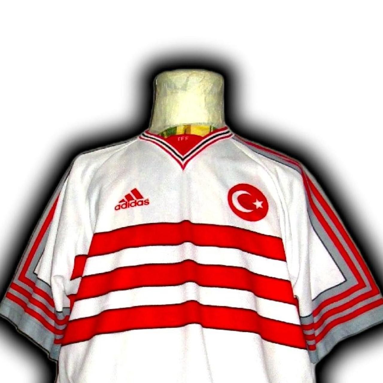 Adidas Turkey 1998 1999 Home shirt jersey Size US XL / EU 56 / 4 - 1 Thumbnail