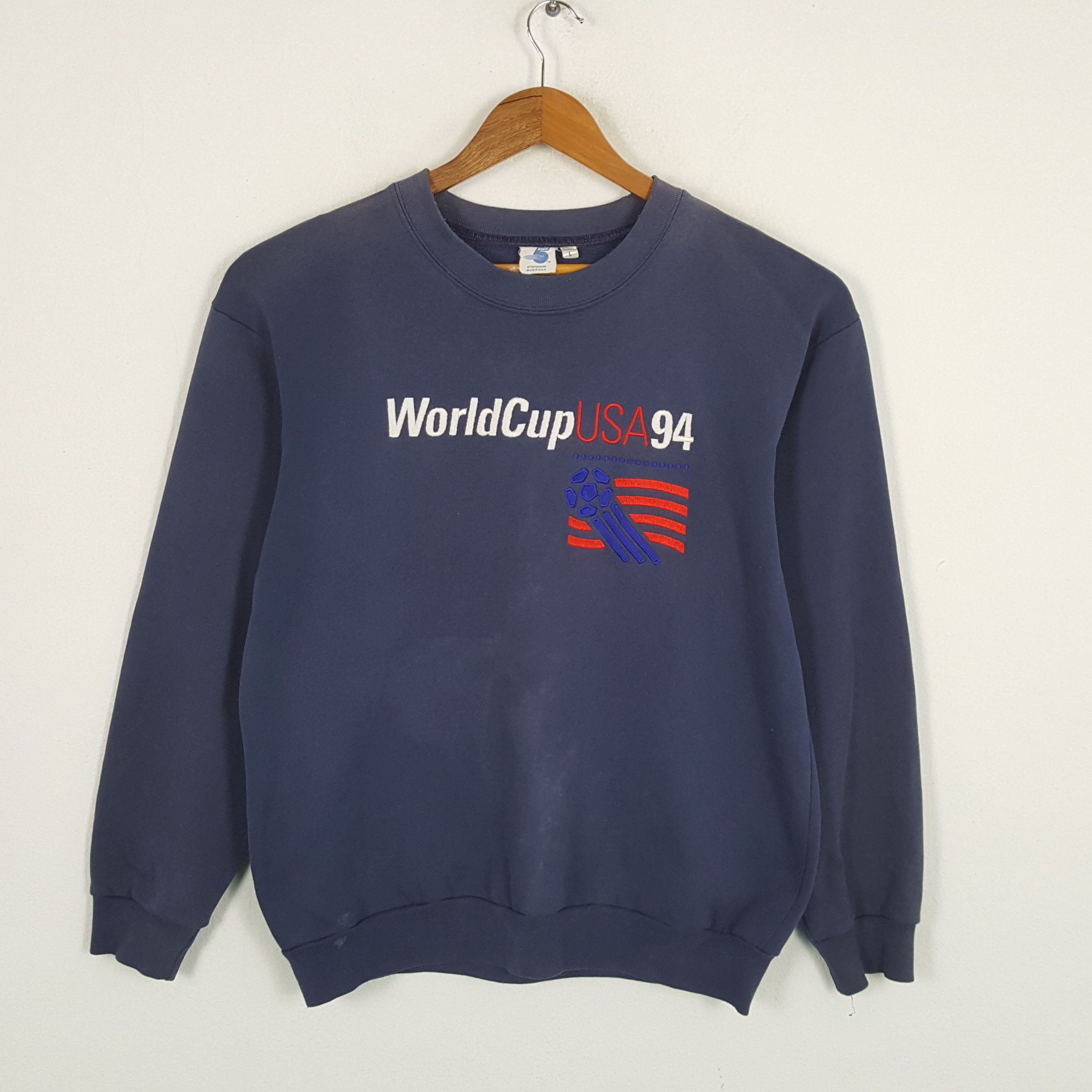 Vintage Vintage 90's WORLD CUP USA 1994 Promotion Sweatshirts Size US L / EU 52-54 / 3 - 1 Thumbnail