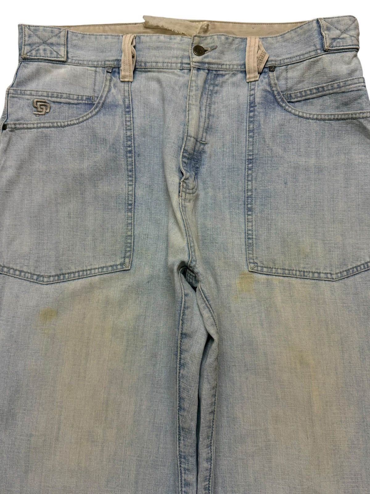 JNCO Vintage Japanese Brand Carpenter Faded Wash Wide Leg Baggy Size US 36 / EU 52 - 3 Thumbnail