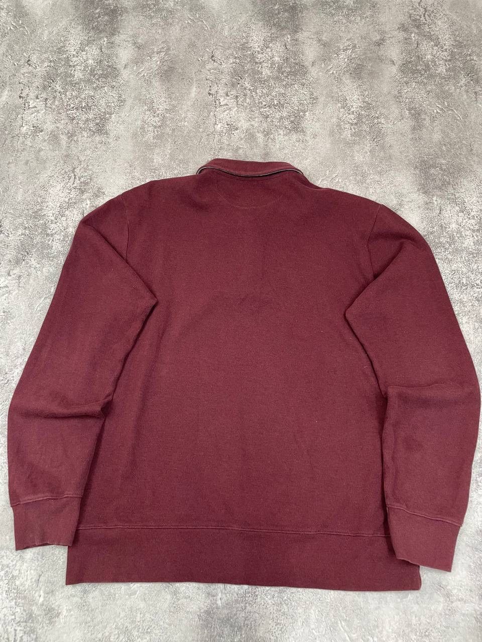 Gant Gant Vintage Men Cotton Polo Sweatshirt Burgundy Size XL Size US XL / EU 56 / 4 - 8 Thumbnail