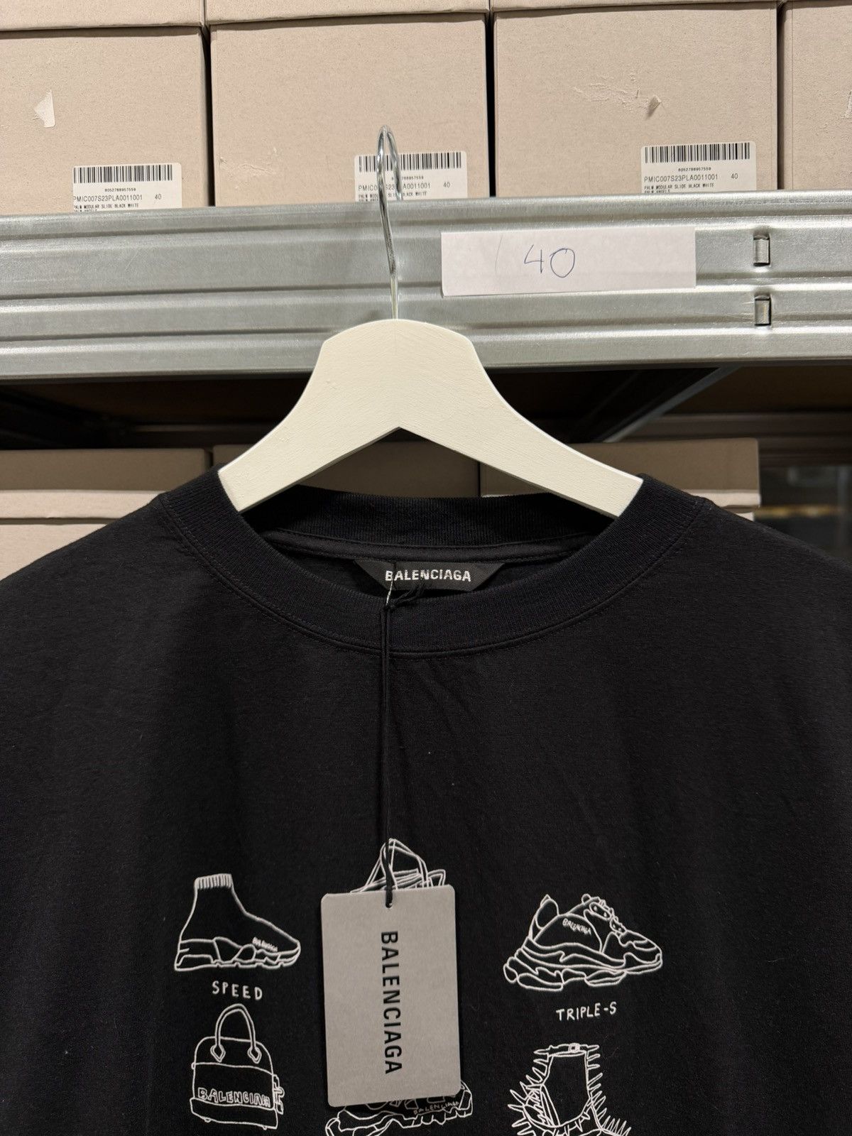 Balenciaga Balenciaga Logo T-Shirt NEW 850$ Size US XL / EU 56 / 4 - 2 Thumbnail