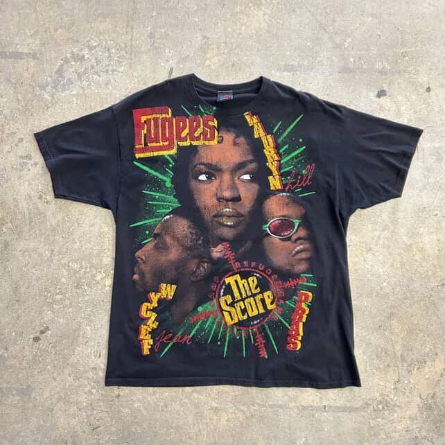Vintage Fugees The Score BackStock Co AOP Rap Tee