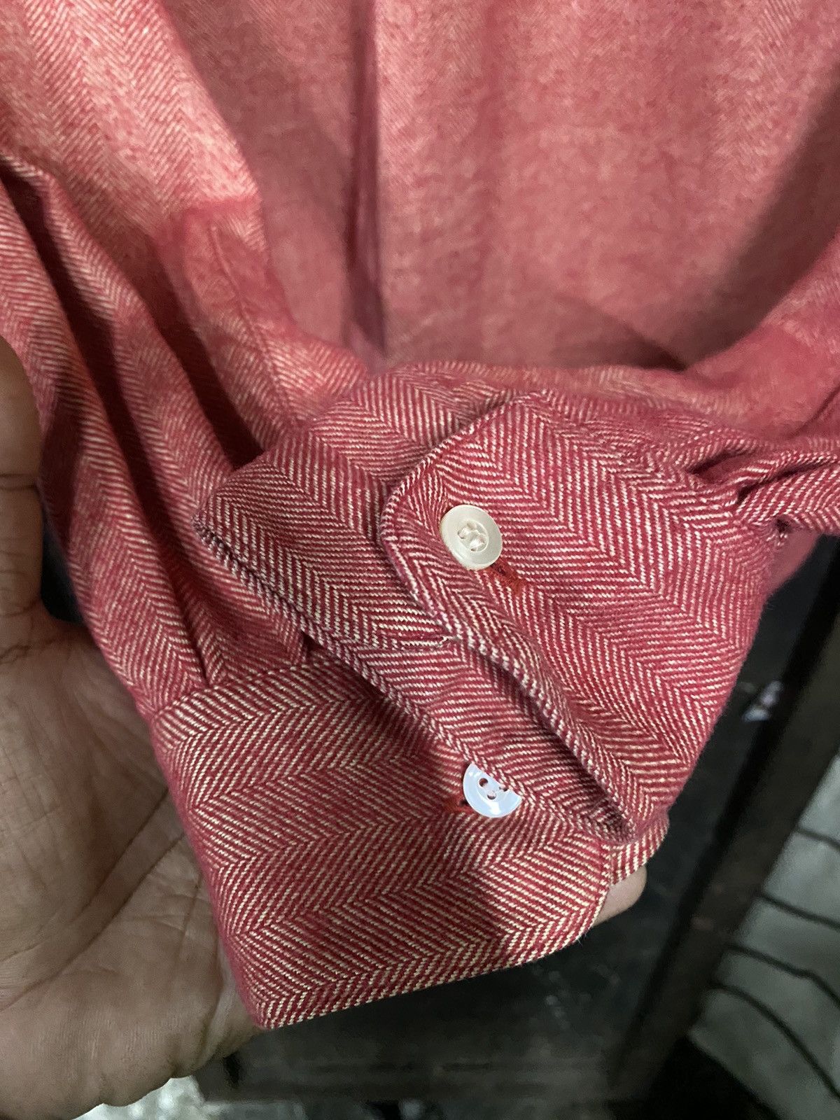 Issey Miyake ISSEY MIYAKE Button Up Long Sleeve Shirt Red Size US M / EU 48-50 / 2 - 7 Thumbnail
