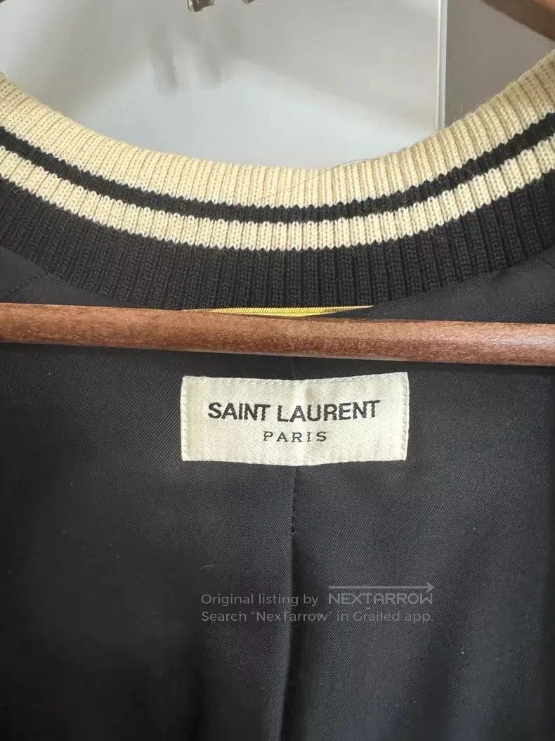 Saint Laurent Paris Saint Laurent Vampire Silk Bomber Jacket. Size XS / US 0-2 / IT 36-38 - 8 Thumbnail