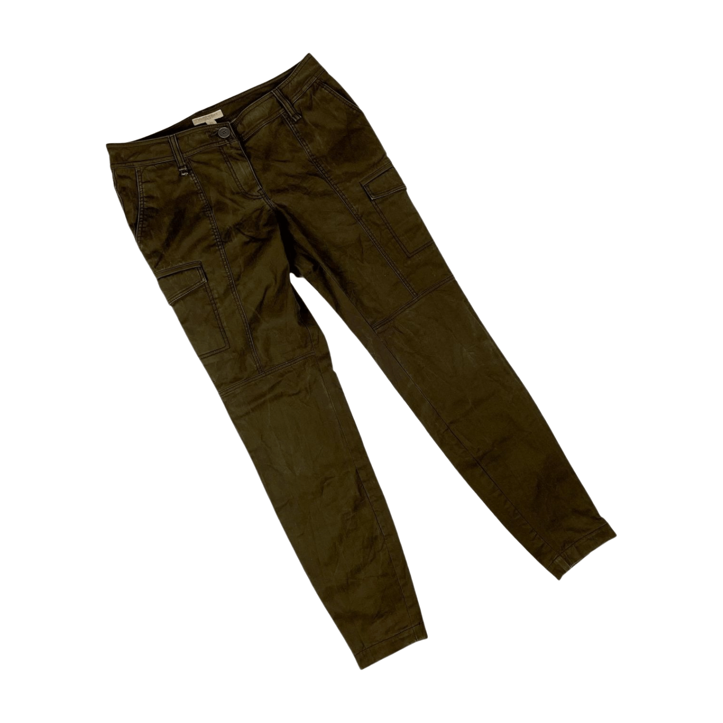 CRAZY Burberry Brit brown denim jeans womens pants cargo Jeans