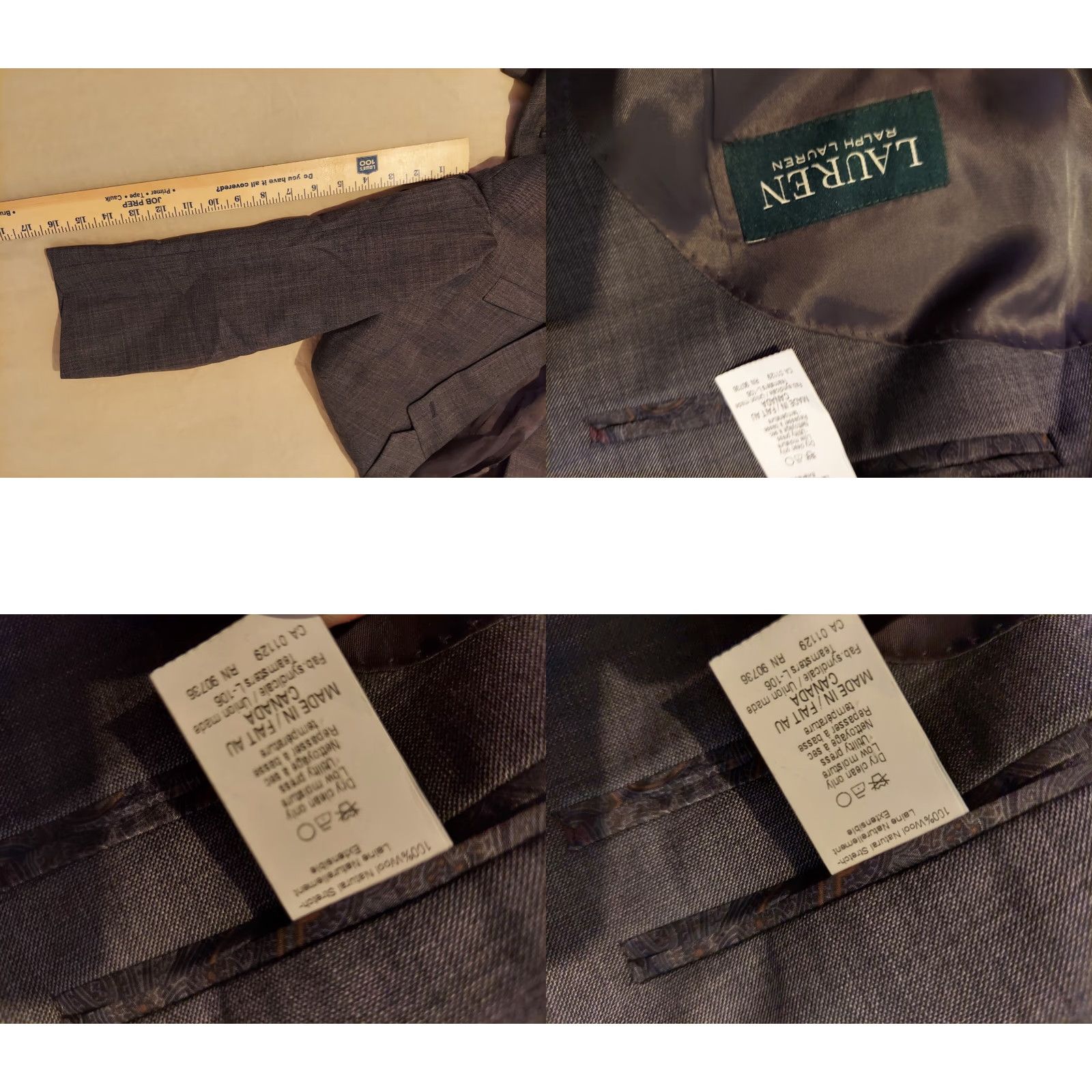Polo Ralph Lauren Polo Ralph Lauren Blazer Wool Jacket 44R Gray Mens Polo Ralph Lauren Wool Blazer 2 Piece Blue Adult 44 Mens Size US XXL / EU 58 / 5 - 8 Thumbnail
