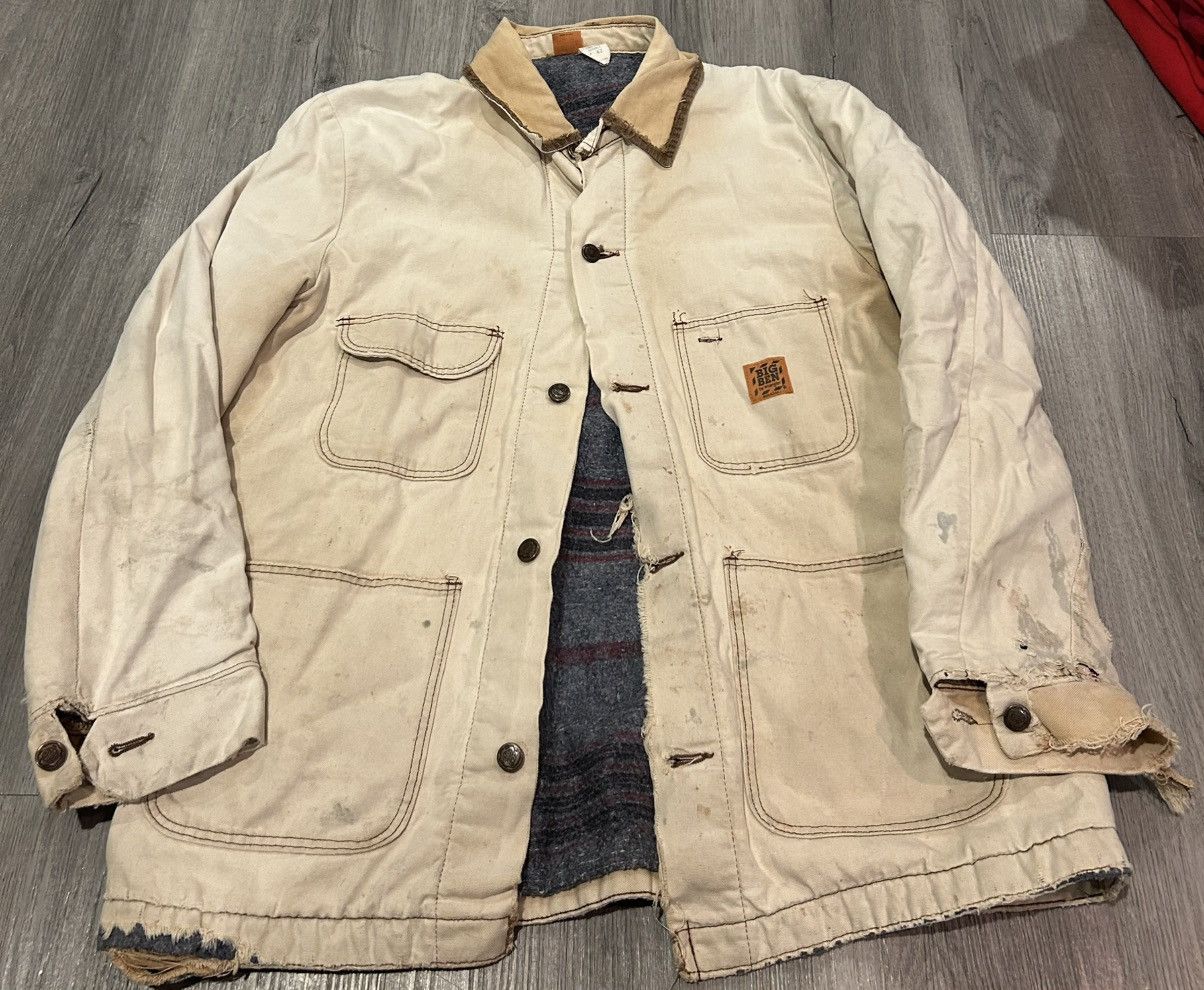 Wrangler Vintage 90s Wrangler “Big Ben” cream chore jacket Size US M / EU 48-50 / 2 - 1 Thumbnail