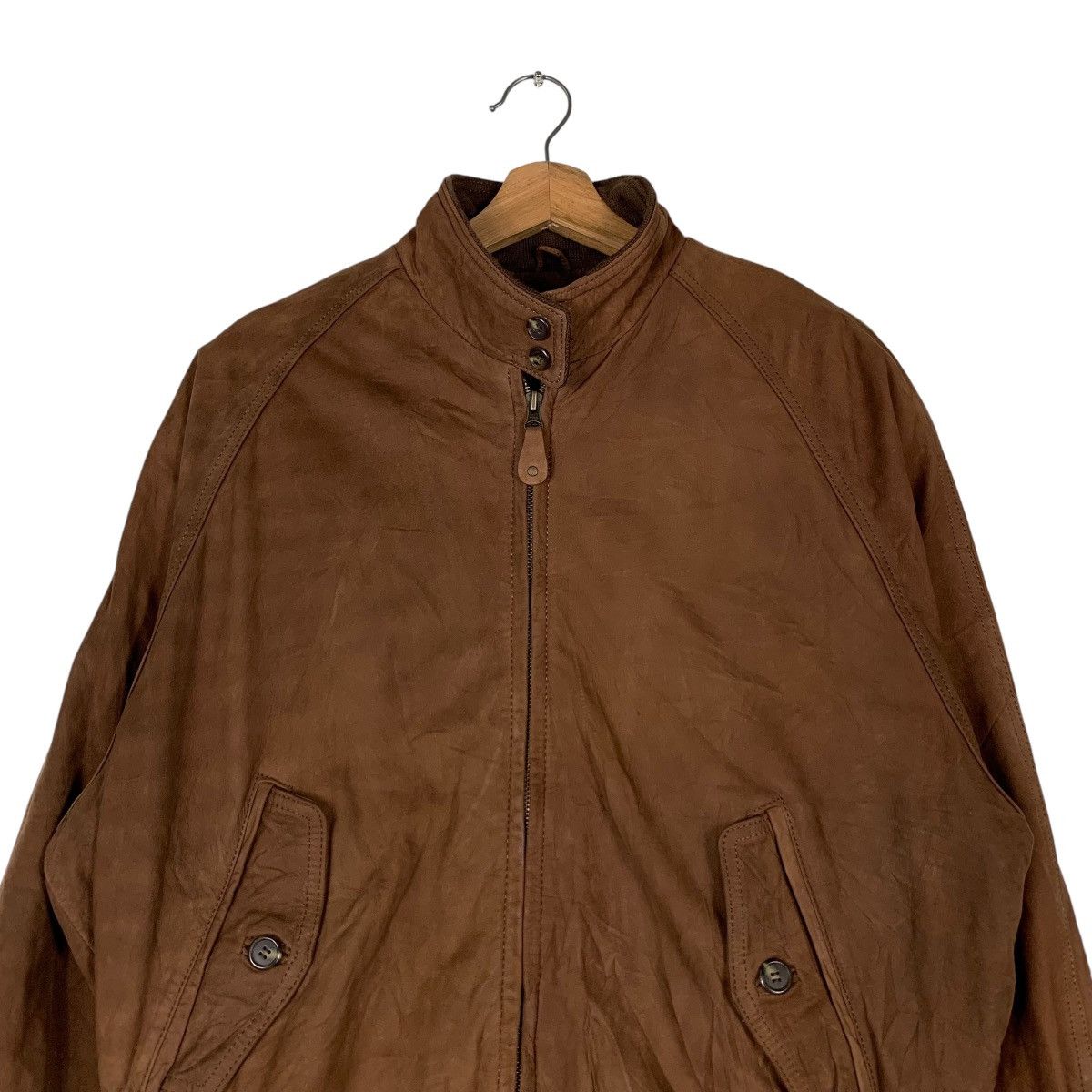 Japanese Brand SEAHOP Cowhide Suede Leather Casual Bomber Jacket #1286-C58 Size US L / EU 52-54 / 3 - 2 Thumbnail