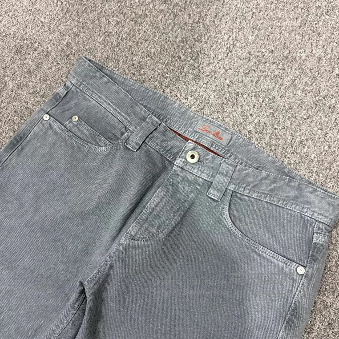 Loro Piana Gray Denim Pants Size 32. Size US 32 / EU 48 - 3 Thumbnail
