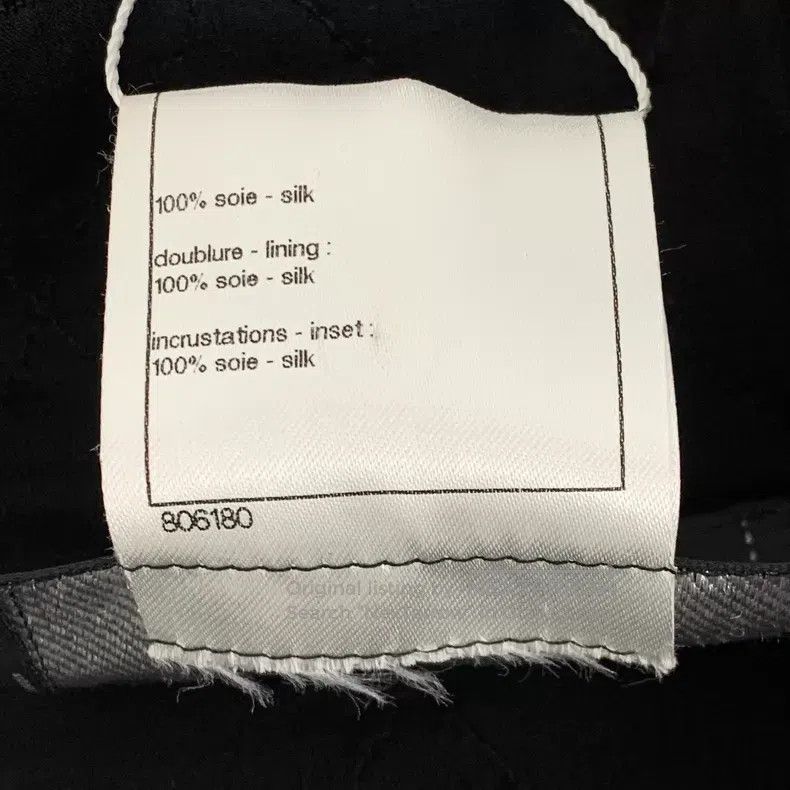 Chanel Chanel Black diamond mulberry silk stitching mesh zipper l Size XXS / US 00 / IT 34 - 7 Thumbnail