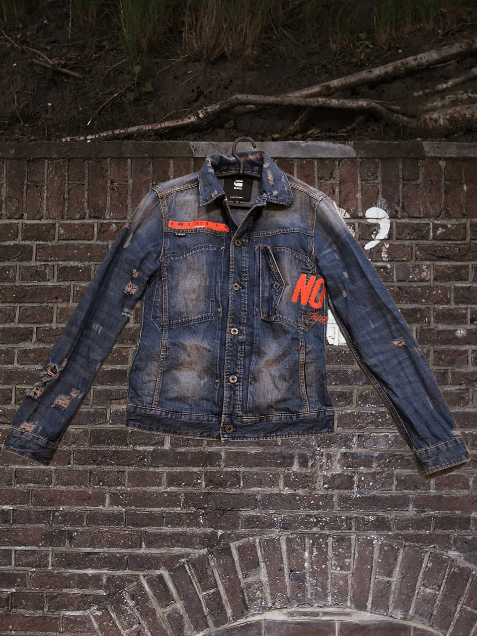 G-Star vintage denim jacket blue Y2K print G-Star Raw logo size XS Size US XS / EU 42 / 0 - 1 Thumbnail