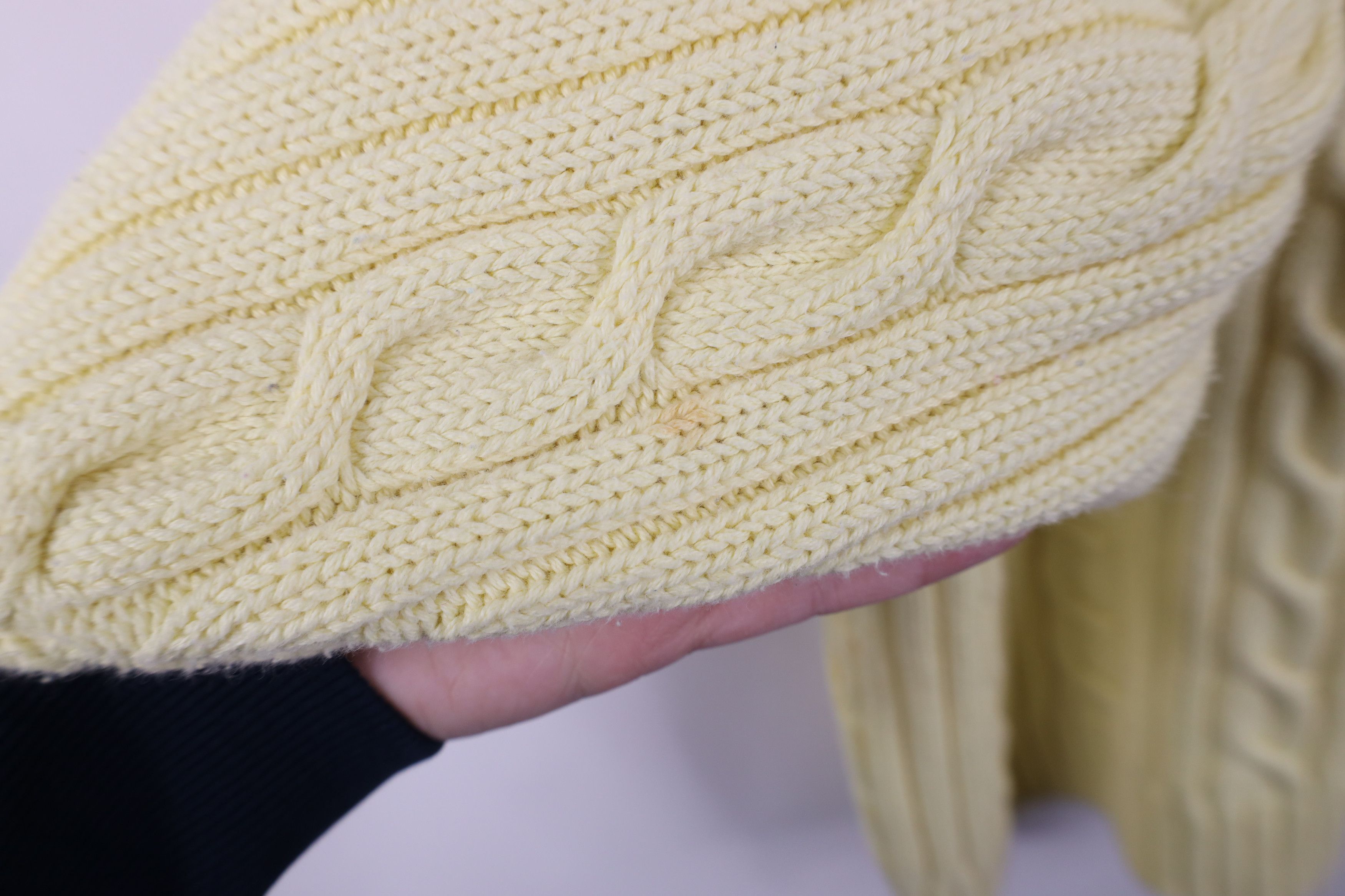 Vintage Vintage 90s Streetwear Ribbed Cable Knit Fisherman Sweater Size XXL / US 16-18 / IT 52-54 - 9 Thumbnail