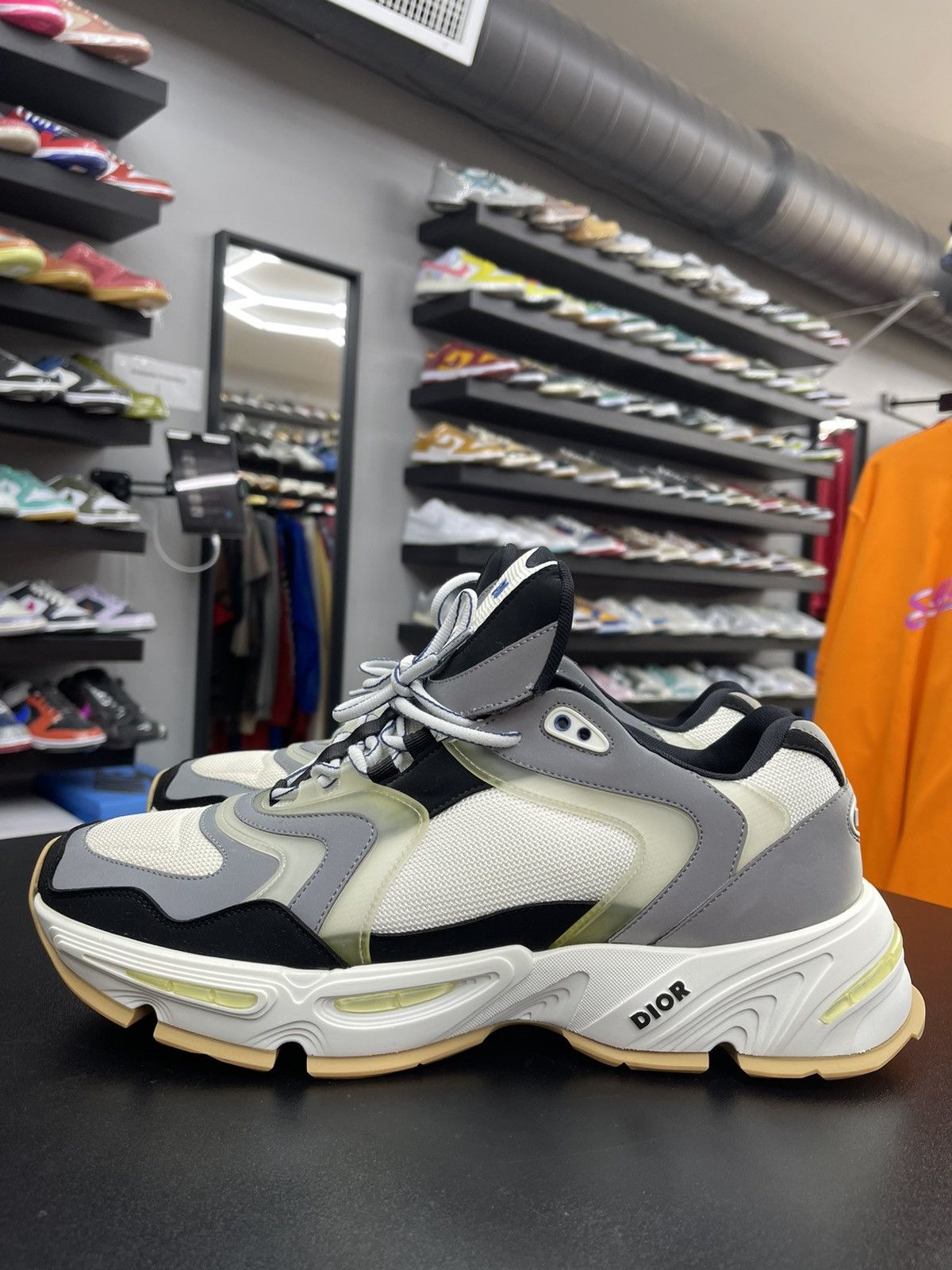 Size 14US/47EU - Dior CD1 Black & Grey Retail 1100