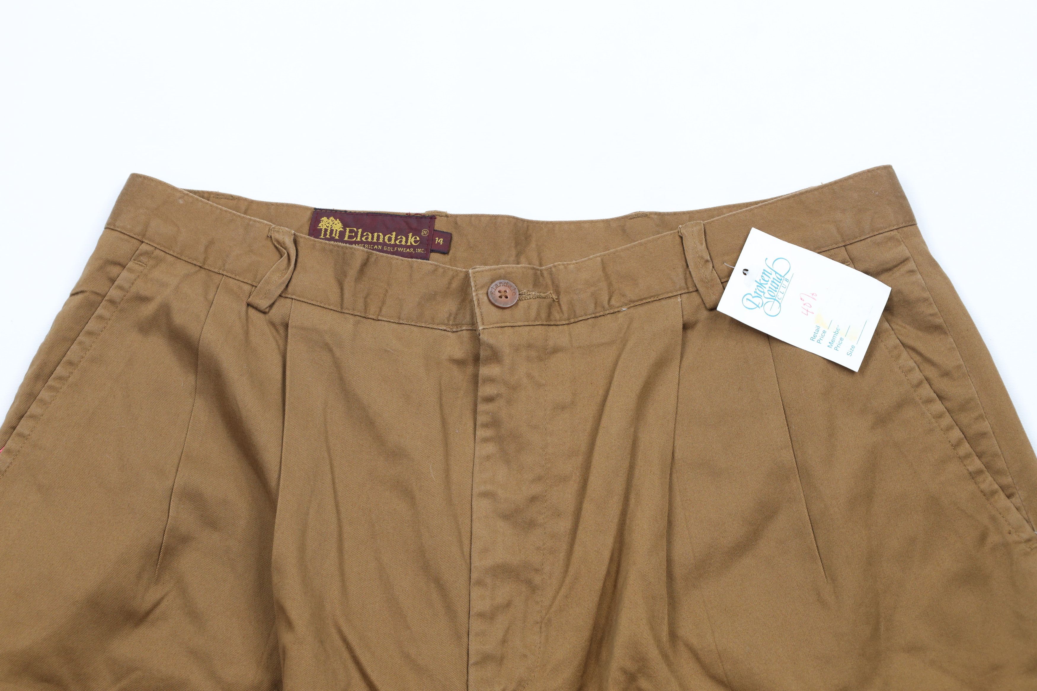 Vintage Deadstock Vintage 90s Streetwear Chino Shorts Brown Cotton Size 36" / US 14 / IT 50 - 2 Thumbnail