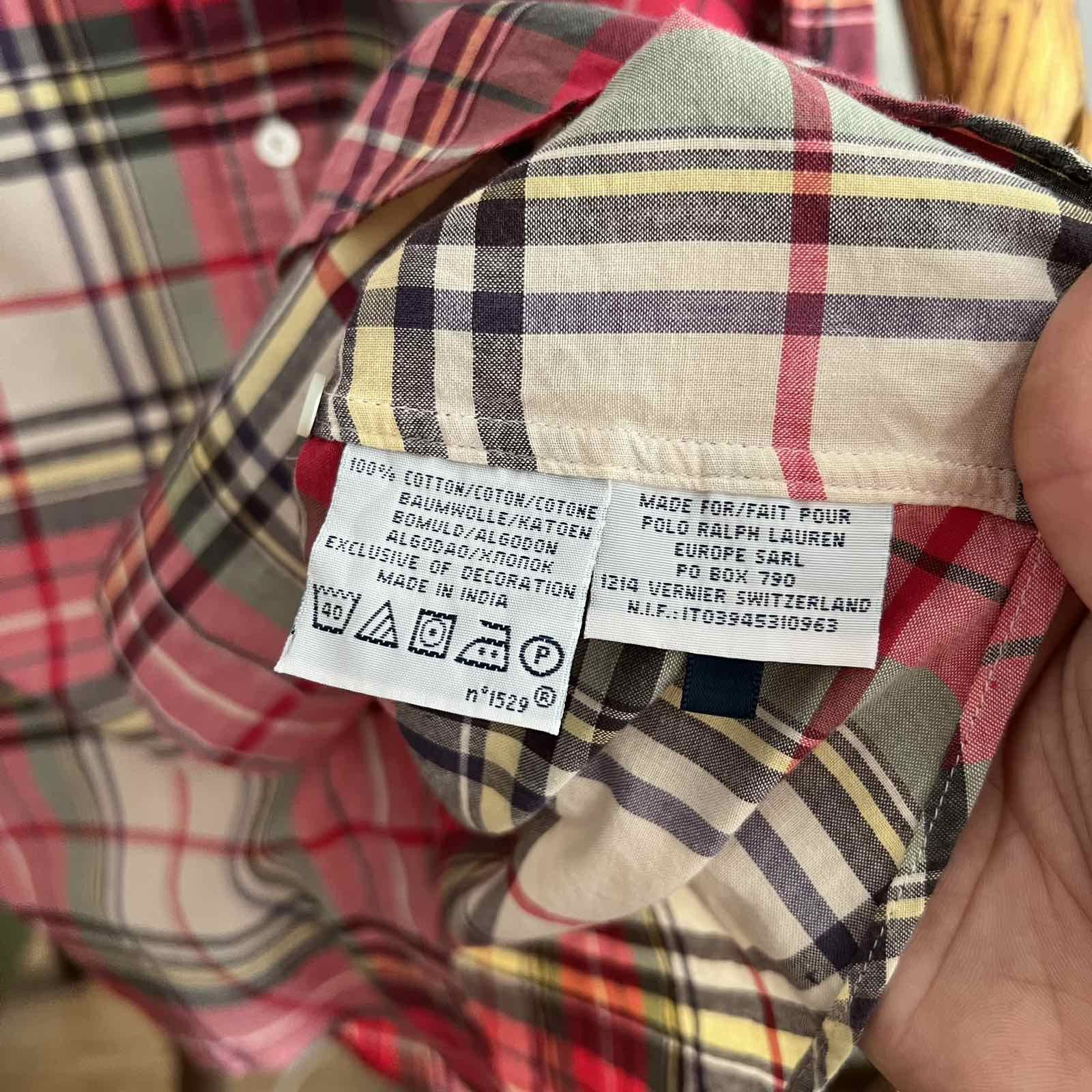 Polo Ralph Lauren VINTAGE Ralph Lauren Button-Up Flannel Shirt Mens 90s Size US M / EU 48-50 / 2 - 6 Thumbnail