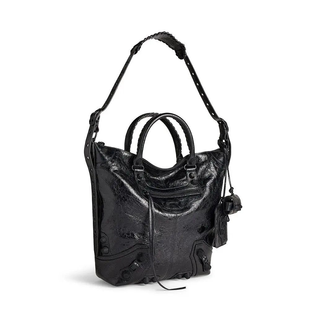 Balenciaga o1mt1gz0425 Size: OS / Le Cagole Medium Tote Bag in Black Size ONE SIZE - 4 Thumbnail