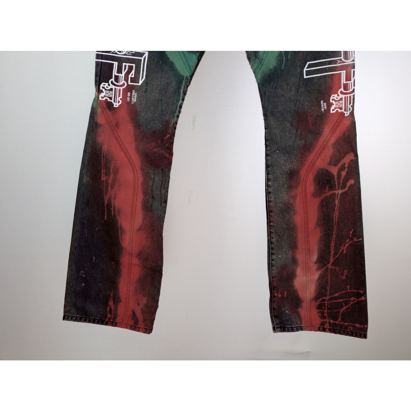 Off-White o1rshd1 Flared Jean in Multicolor Size US 32 / EU 48 - 4 Thumbnail