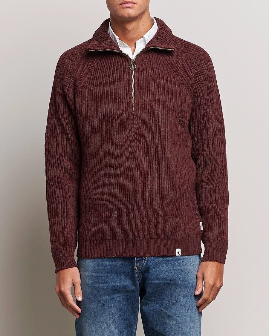 Peregrine Peregrine England Ford Knit Wool Half Zip Sweater Vintage Size US L / EU 52-54 / 3 - 2 Thumbnail