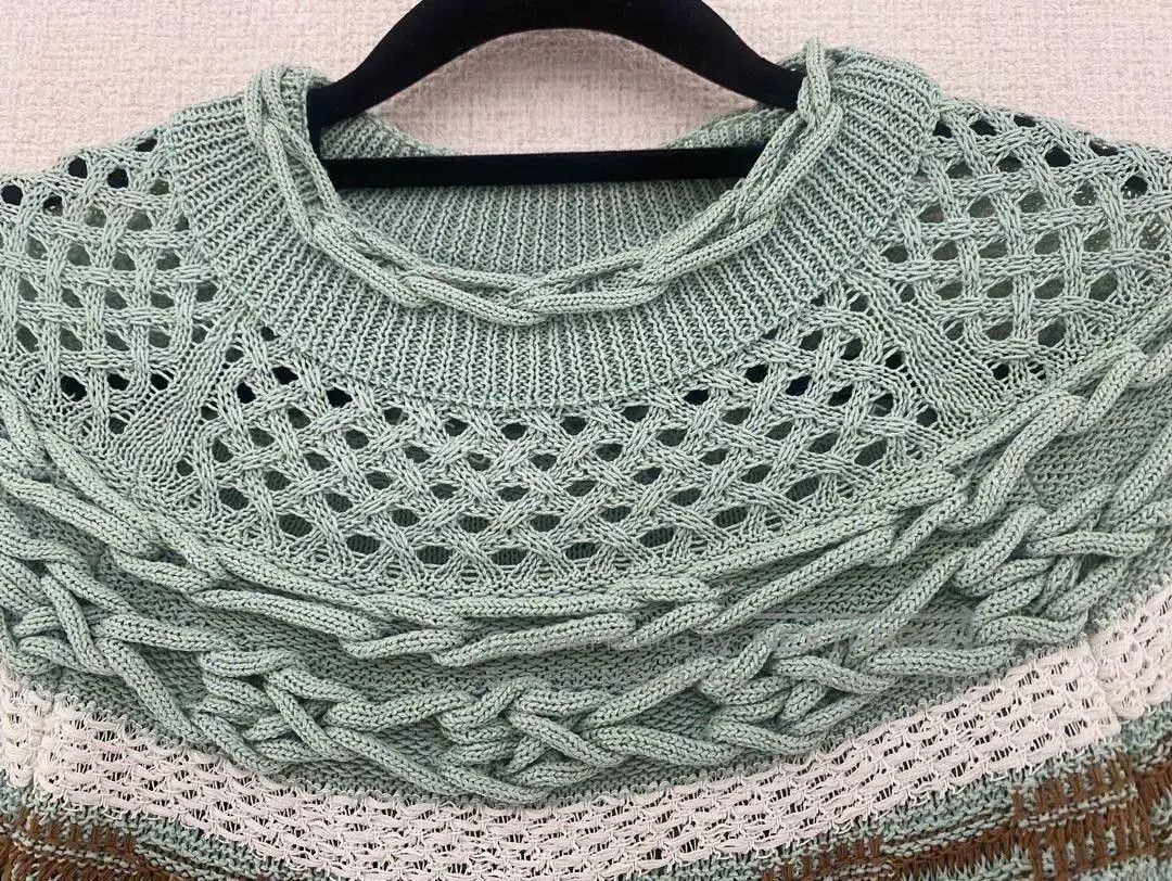 Other Mame Kurogouchi Mint Green Sweater Coat. Size S / US 4 / IT 40 - 5 Thumbnail