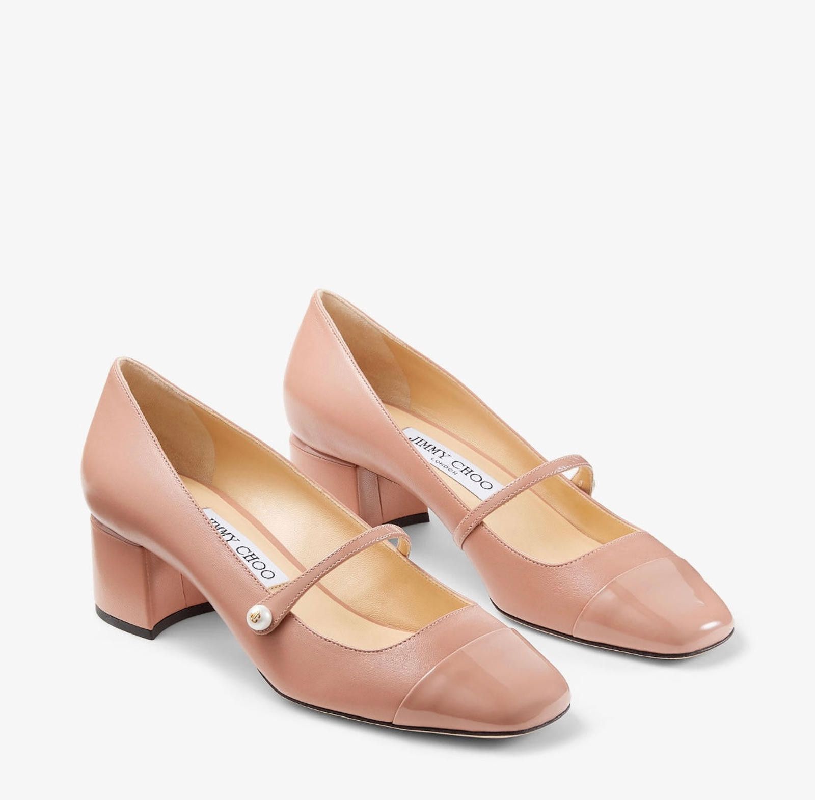 Jimmy Choo Jimmy Choo Elisa Leather Pumps Size US 7.5 / IT 37.5 - 2 Thumbnail