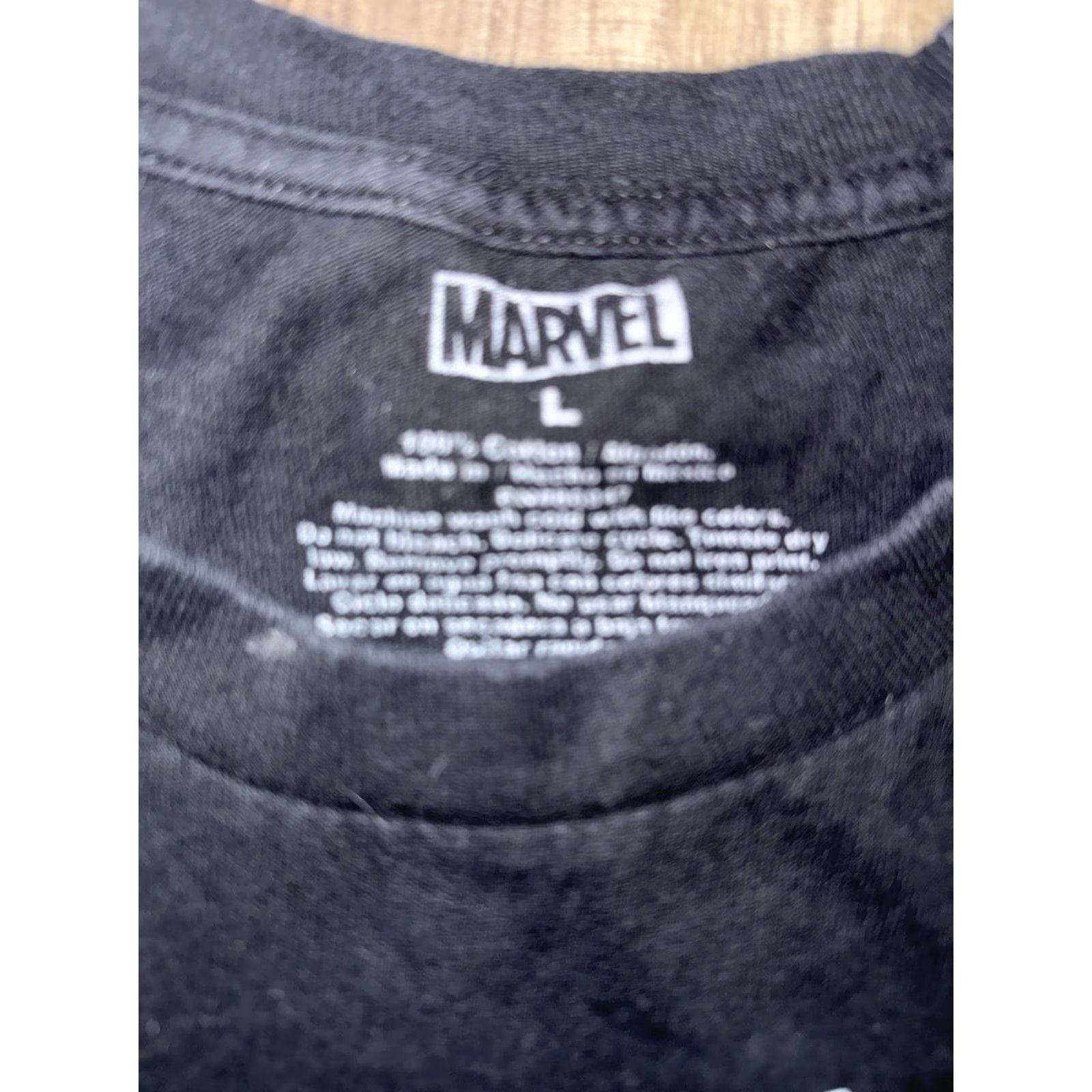 Vintage Marvel Character T-Shirt Black Large 22x26 Iron Man Spider-Man Hulk Size US L / EU 52-54 / 3 - 3 Thumbnail