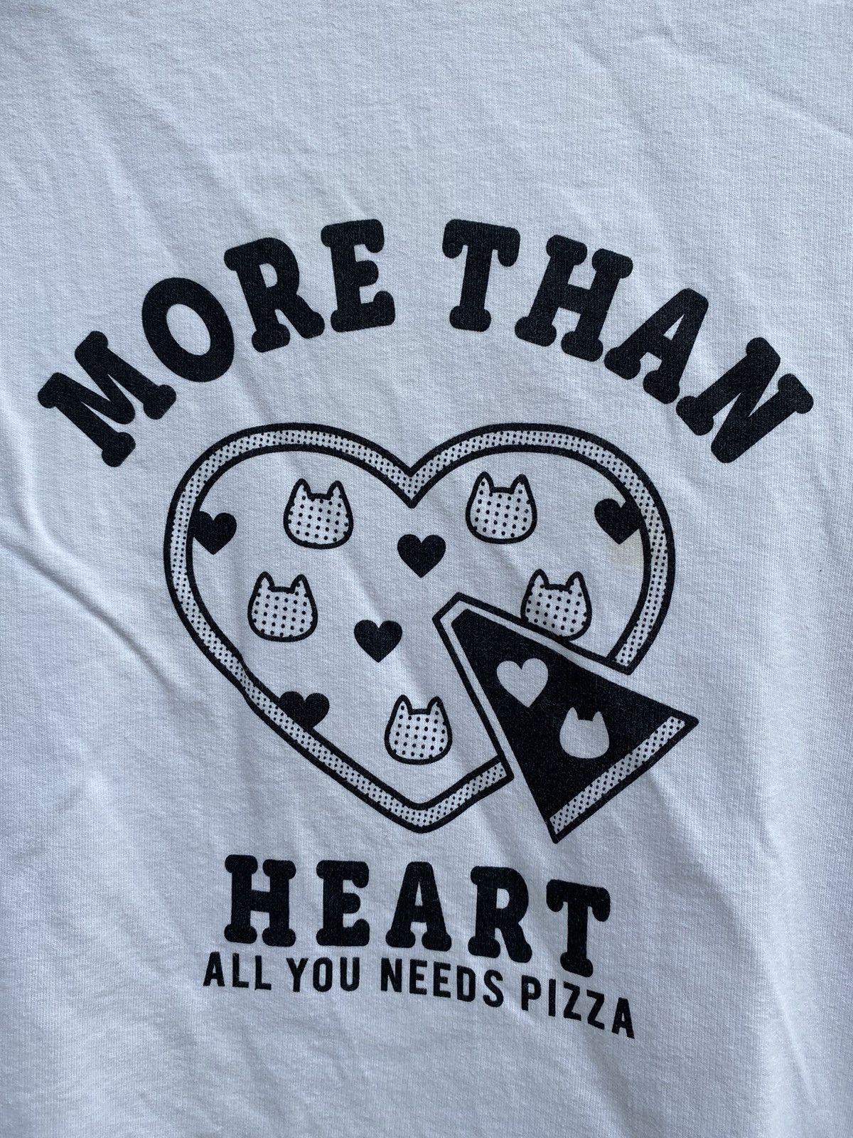 Japanese Brand The Day Girls Pizza Club Lover Cat Graphic Raglan Tshirt Size M / US 6-8 / IT 42-44 - 7 Thumbnail