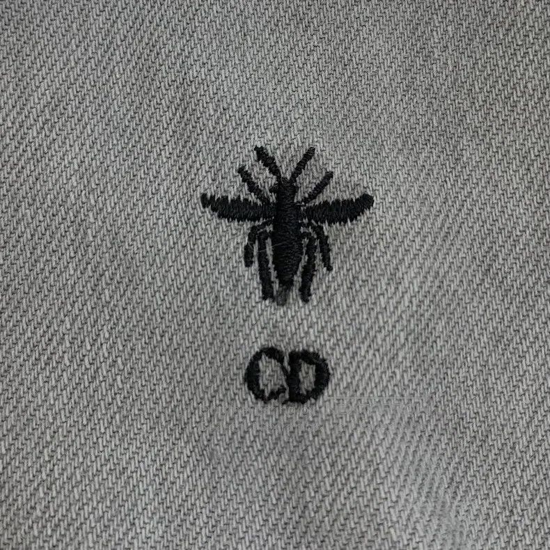 Dior Dior Gray washed old bee embroidery cotton lapel single-br Size XS / US 0-2 / IT 36-38 - 5 Thumbnail